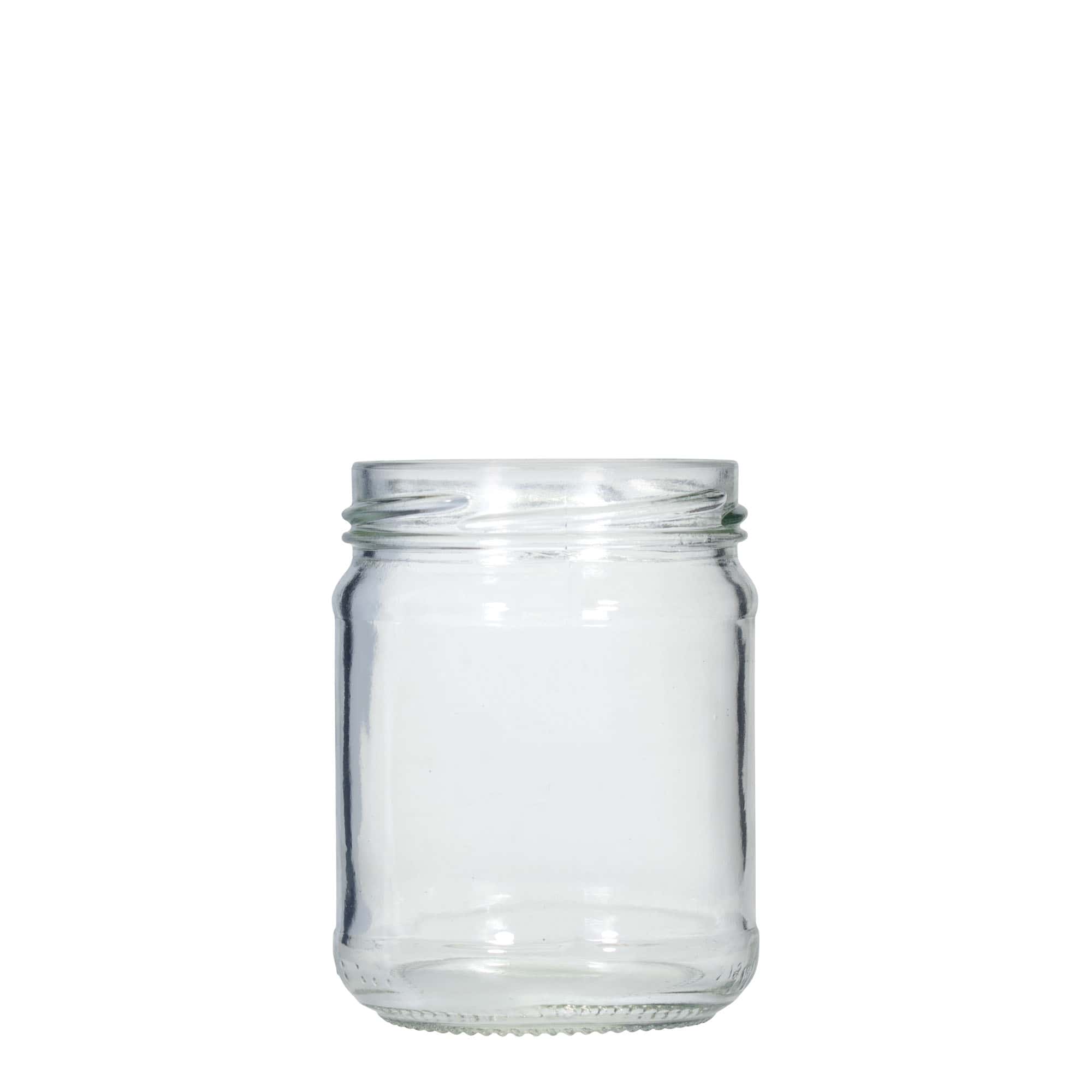 212 ml rundt glas, åbning: twist-off (TO 63)