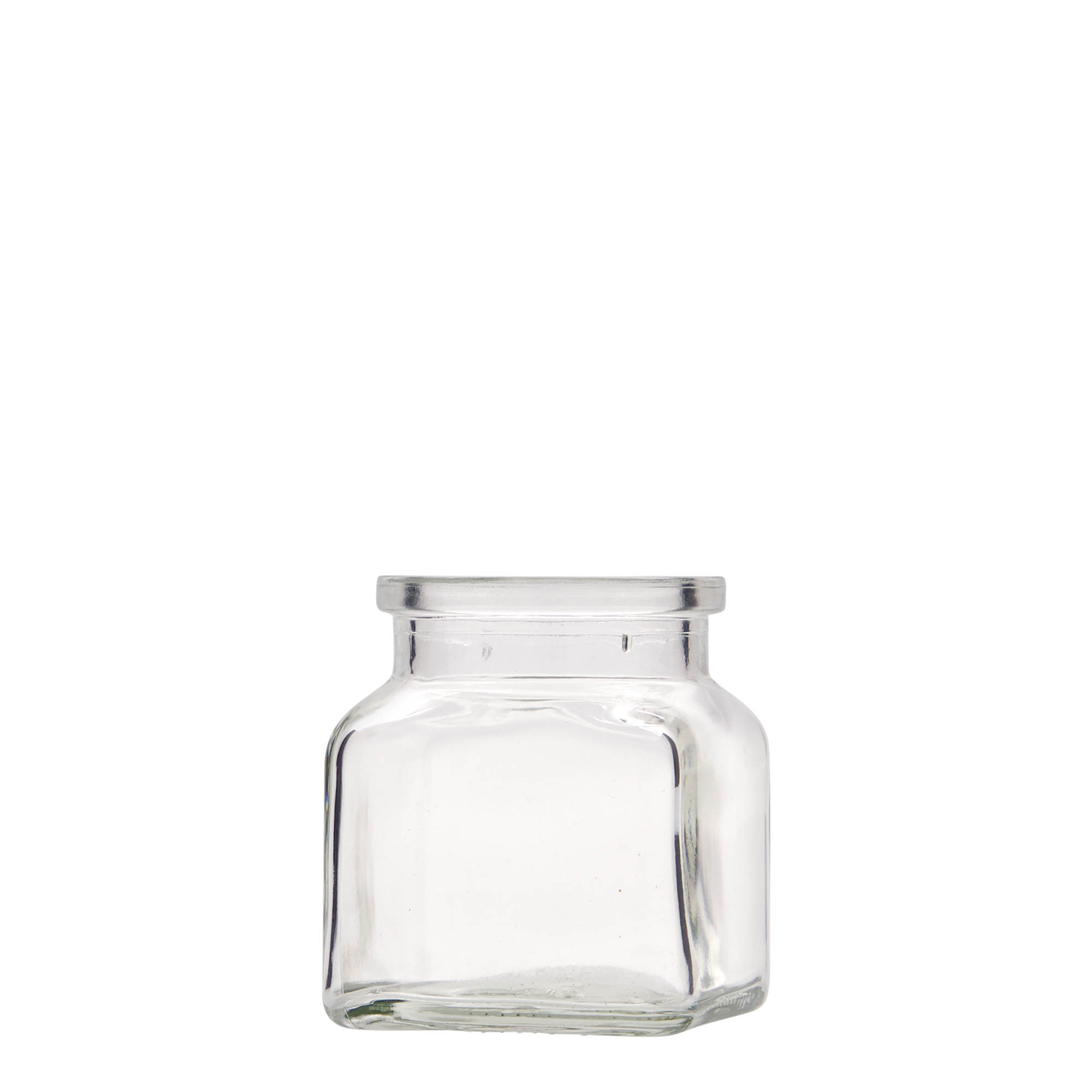120 ml korkglas, firkantet, åbning: kork