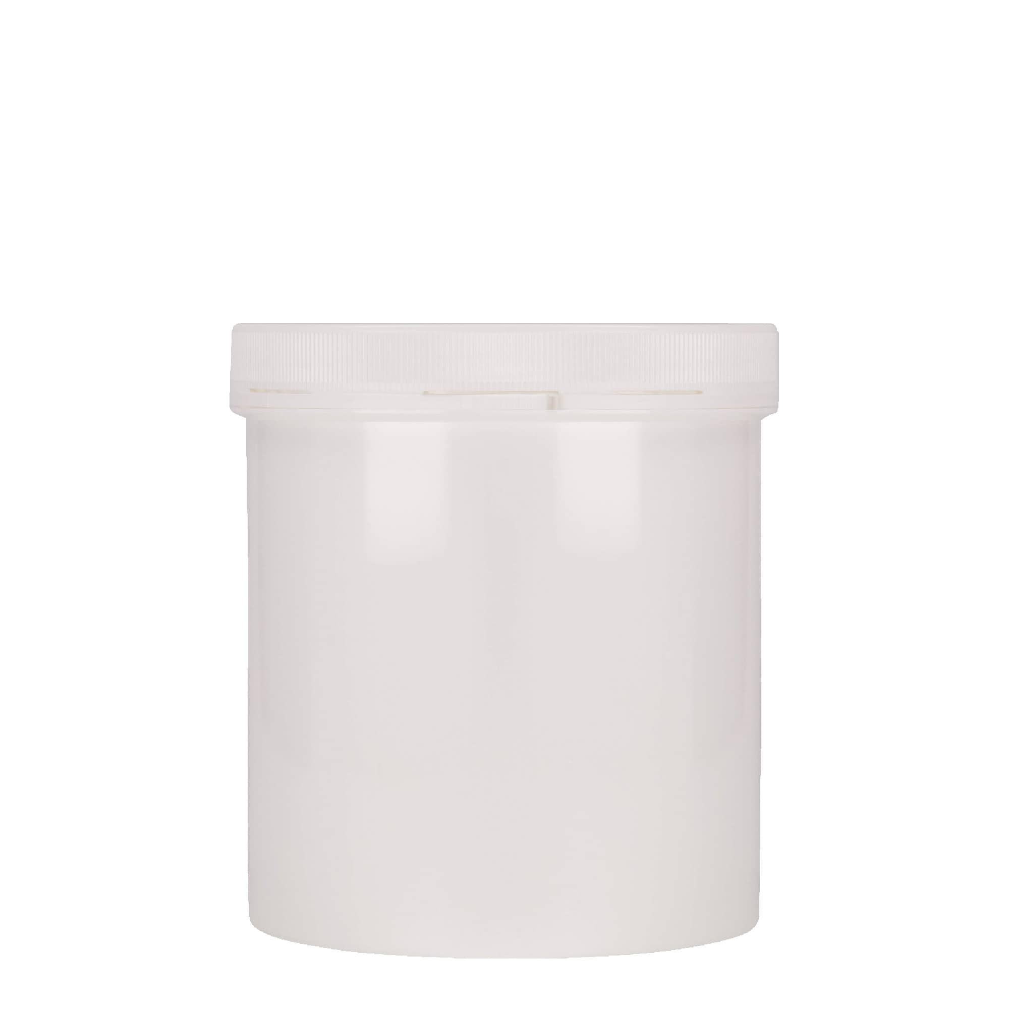 1.000 ml plastdåse 'Securilock', PP, hvid, åbning: Skruelåg