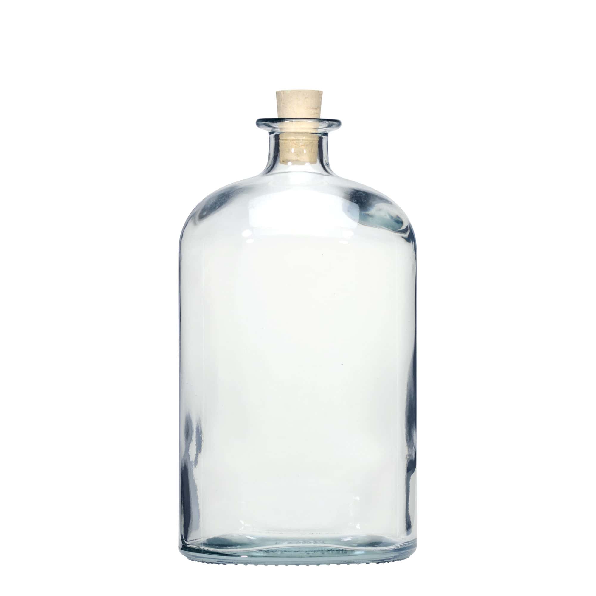 1.000 ml glasflaske 'Dundee', oval, åbning: Kork 1.000 ml glasflaske 'Dundee', oval, åbning: Kork