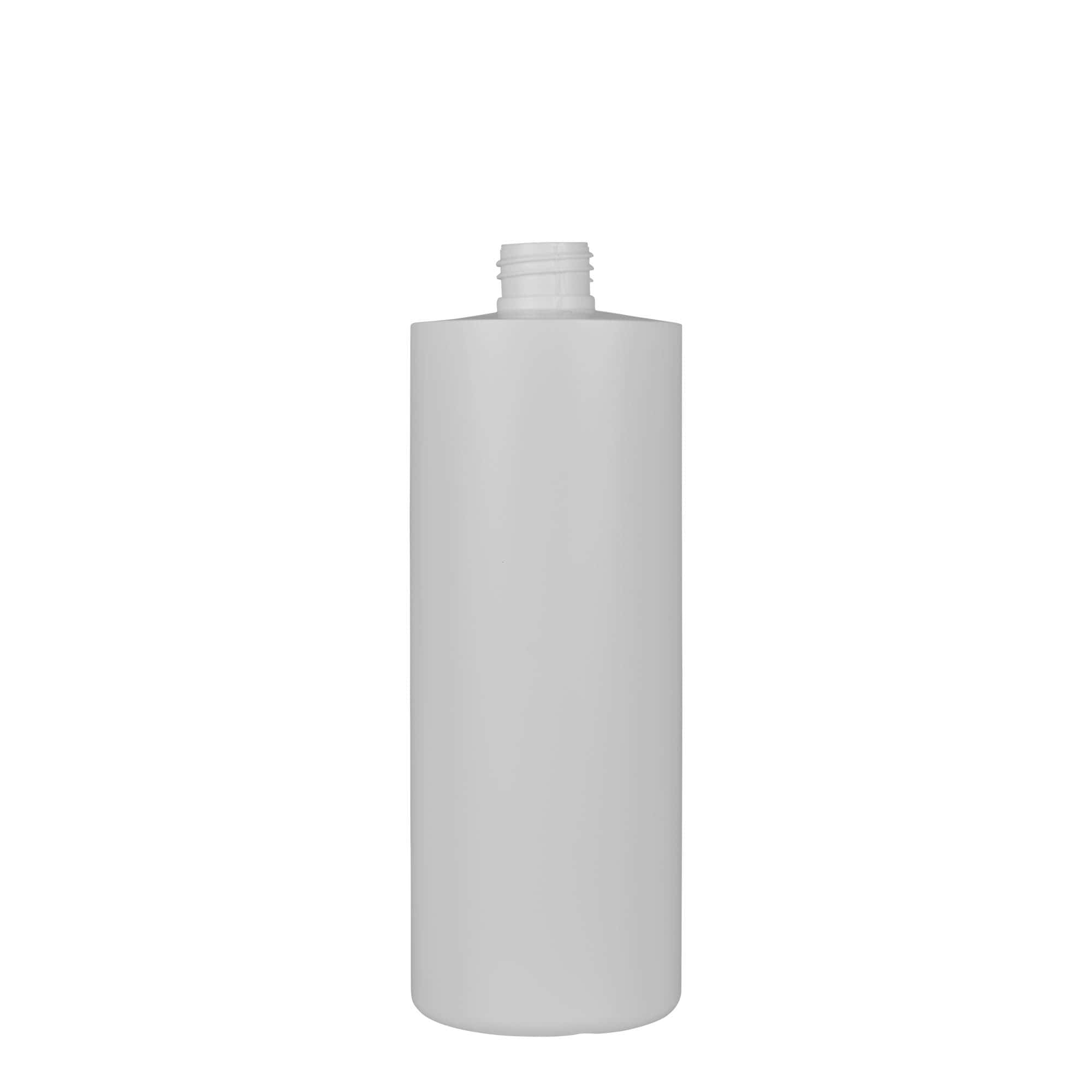 500 ml plastikflaske »Pipe«, grøn HDPE, hvid, tud: 24/410