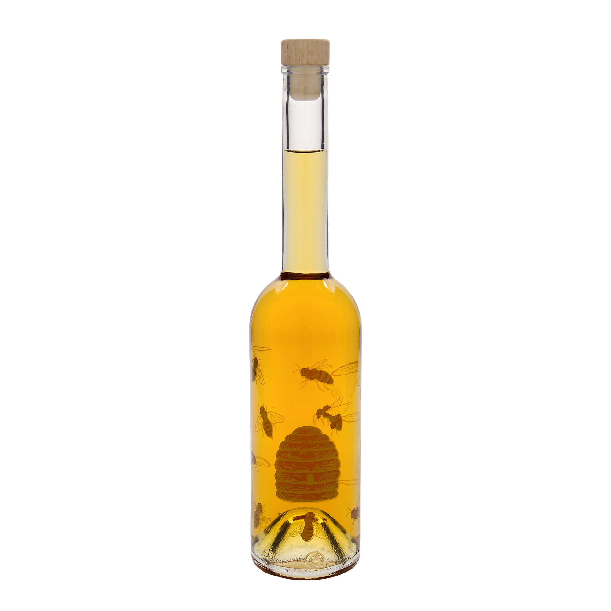 500 ml glasflaske 'Opera', motiv: Bier, åbning: Kork