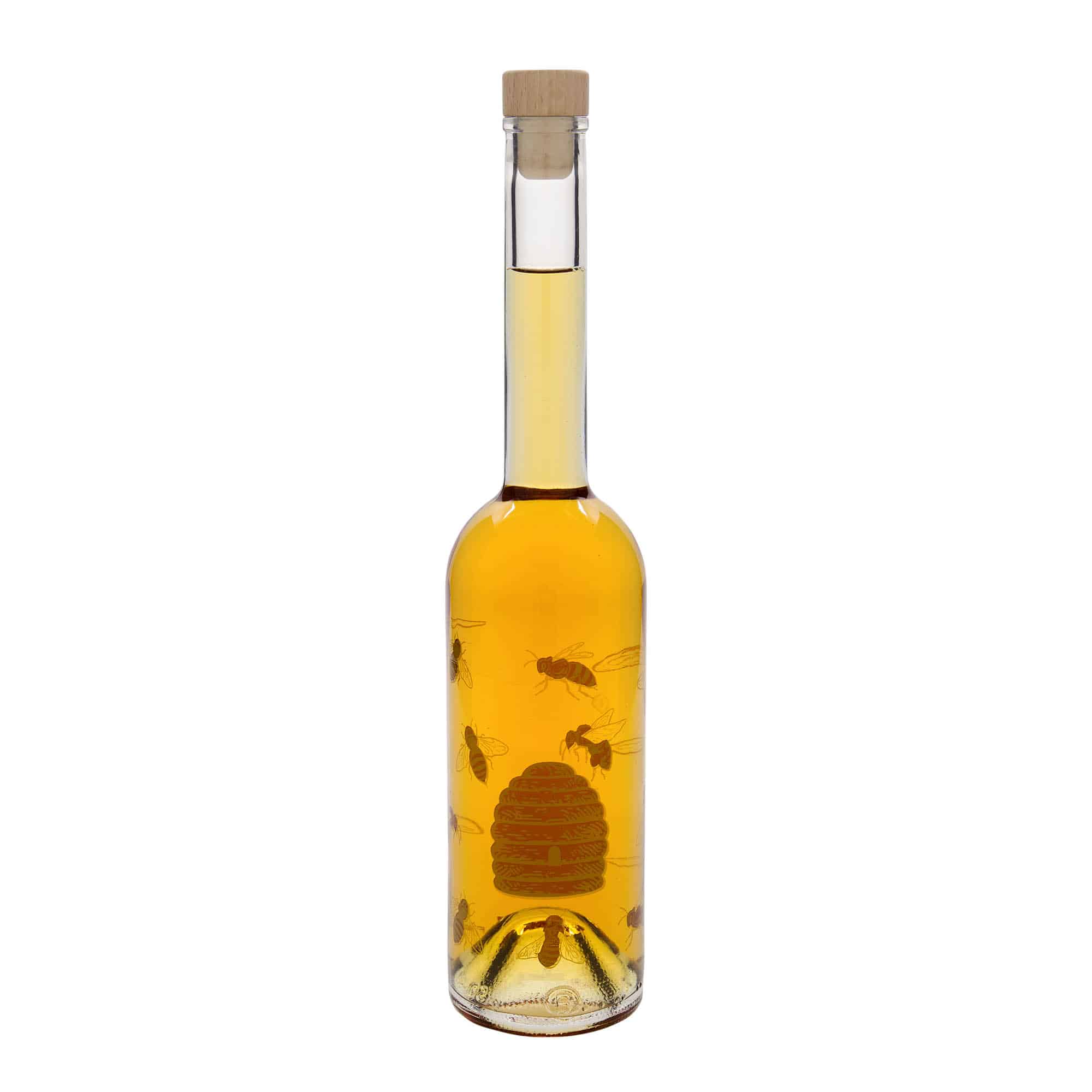500 ml glasflaske 'Opera', motiv: bier, åbning: kork