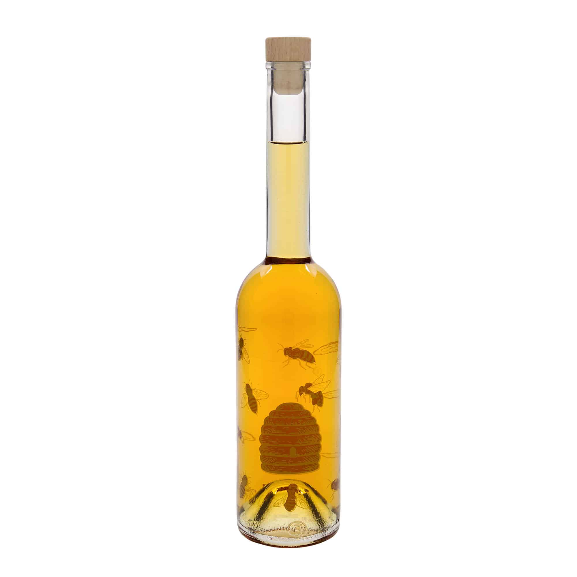 500 ml glasflaske 'Opera', motiv: bier, åbning: kork