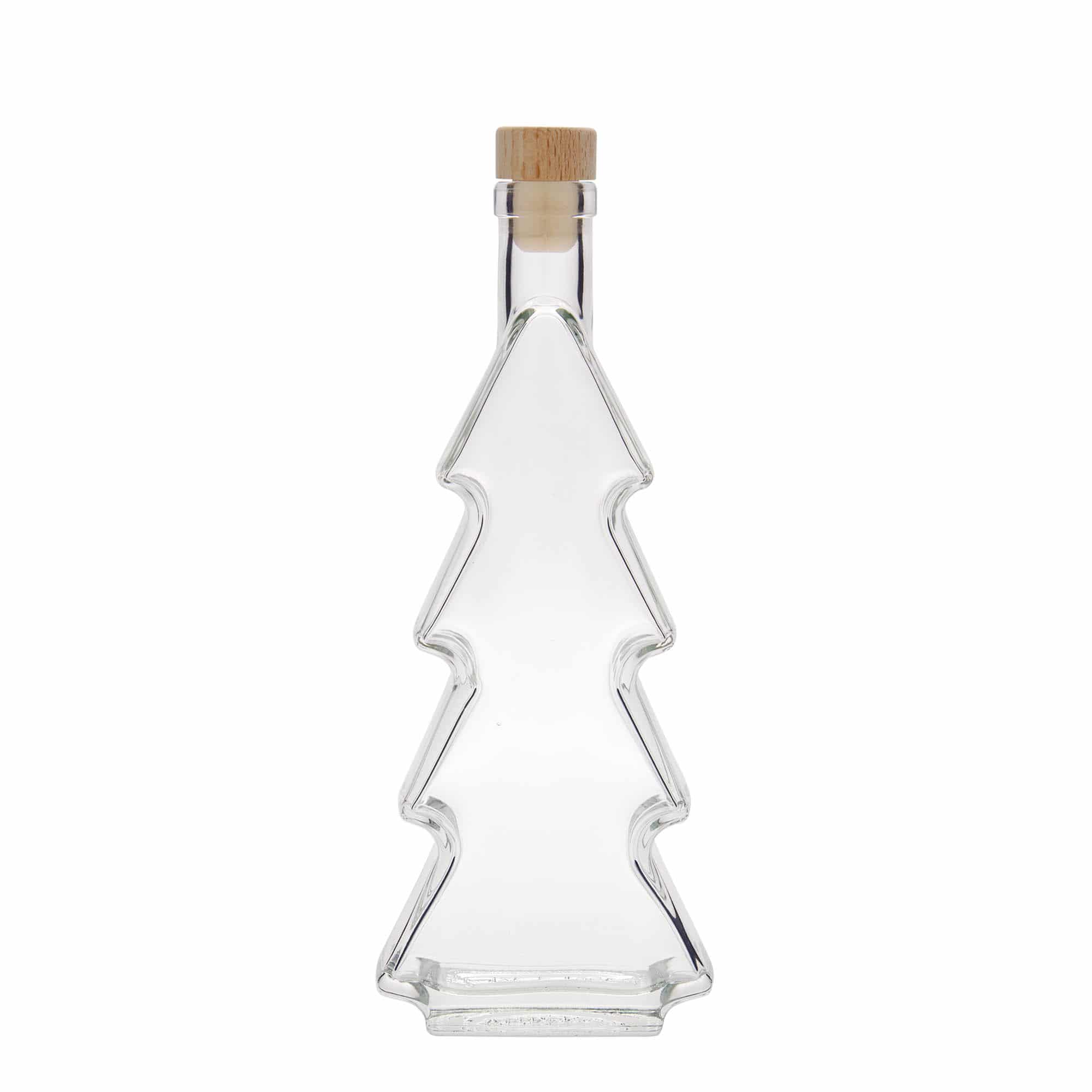 350 ml glasflaske 'Juletræ', åbning: Kork