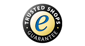 Trusted Shops-logo Trusted Shops logo i farve på en hvid baggrund