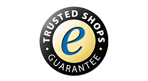 Trusted Shops-logo Trusted Shops logo i farve på en hvid baggrund