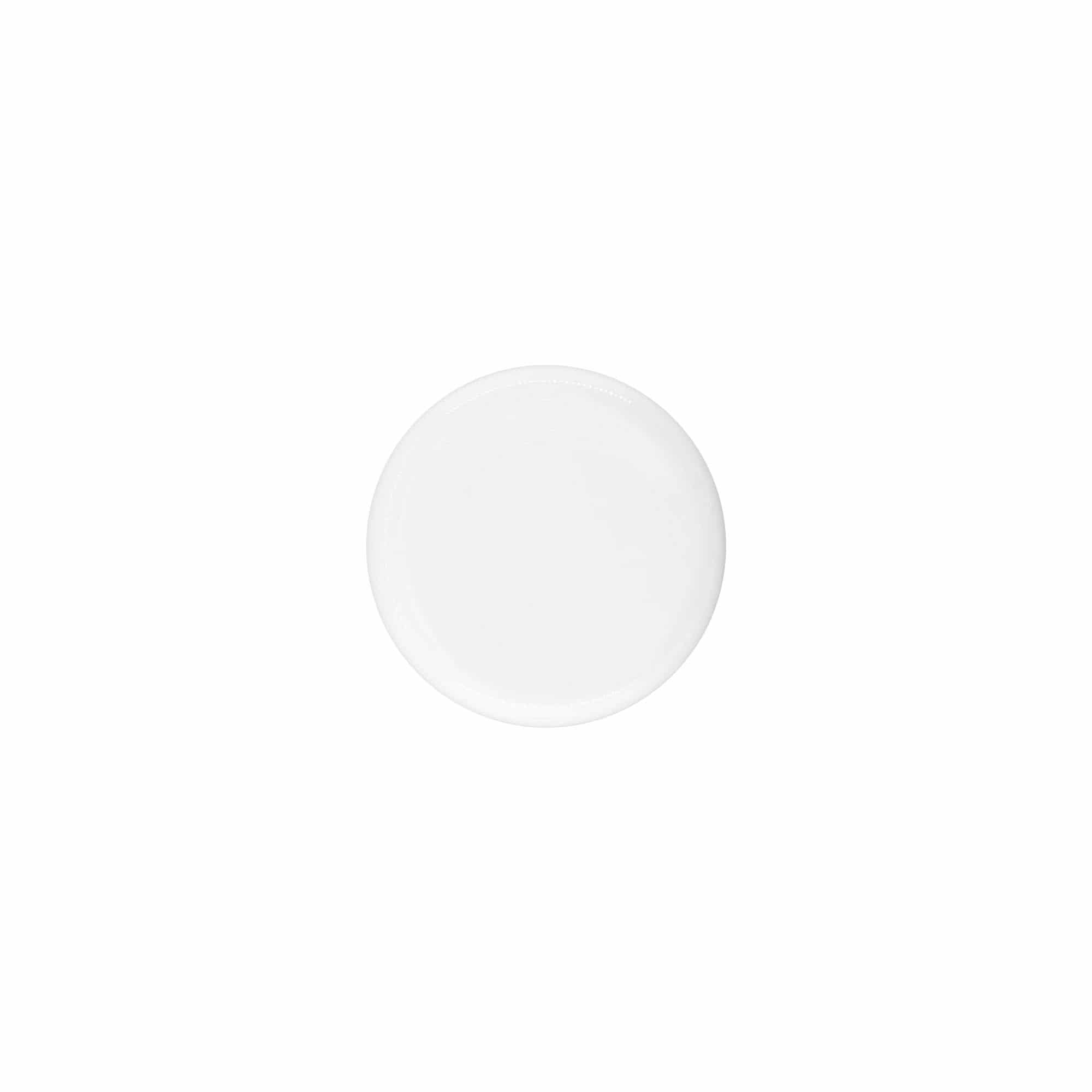 Skruelåg til 30 ml 'Bianca', PP-plast, hvid Skruelåg til 30 ml 'Bianca', PP-plast, hvid