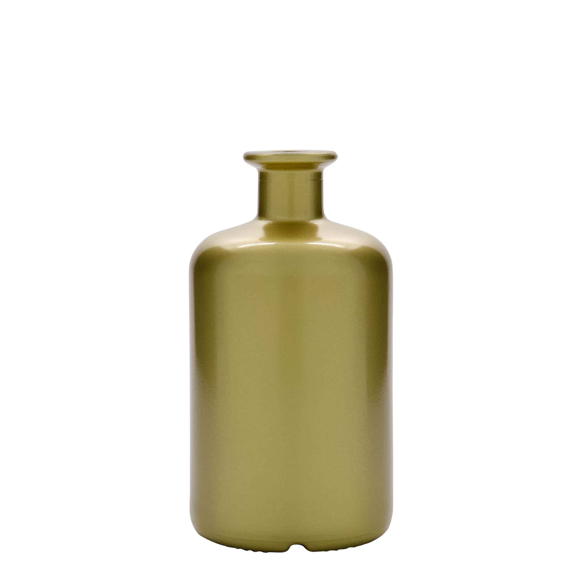 500 ml glasflaske apoteker, guld, åbning: Kork 500 ml glasflaske apoteker, guld, åbning: Kork