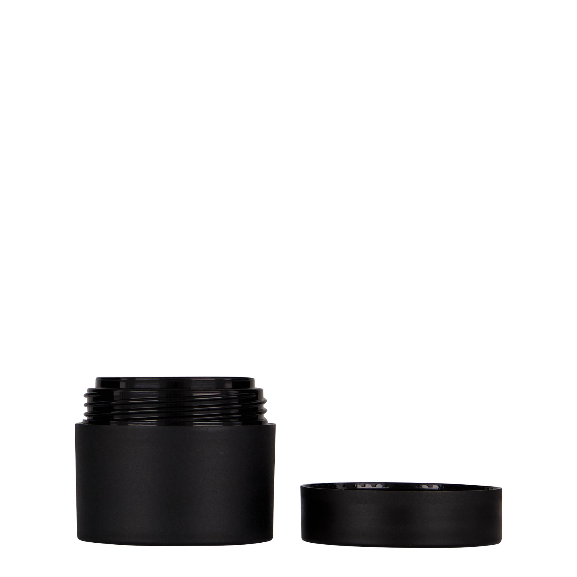 30 ml plastikdåse 'Antonella', PP, sort, åbning: skruelåg 30 ml plastikdåse 'Antonella', PP, sort, åbning: skruelåg
