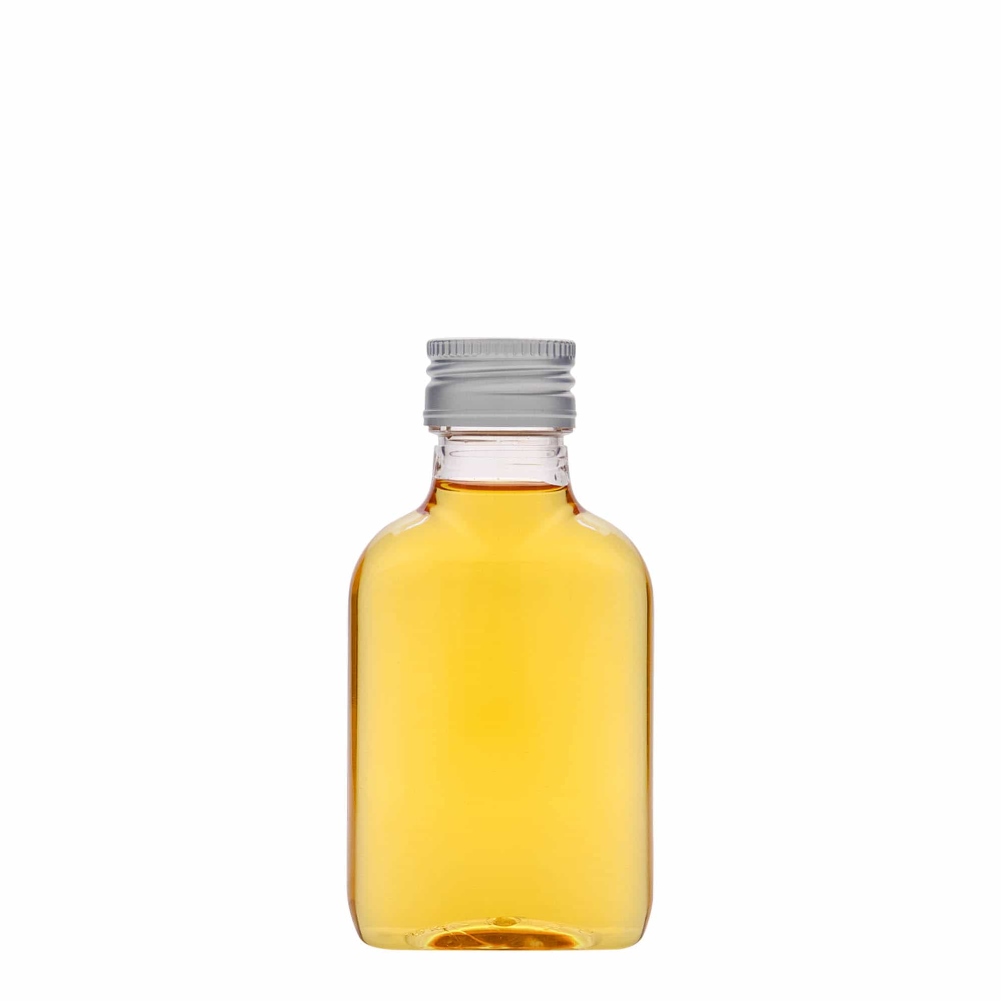 100 ml lommelærke, oval, PET-plast, åbning: PP 28