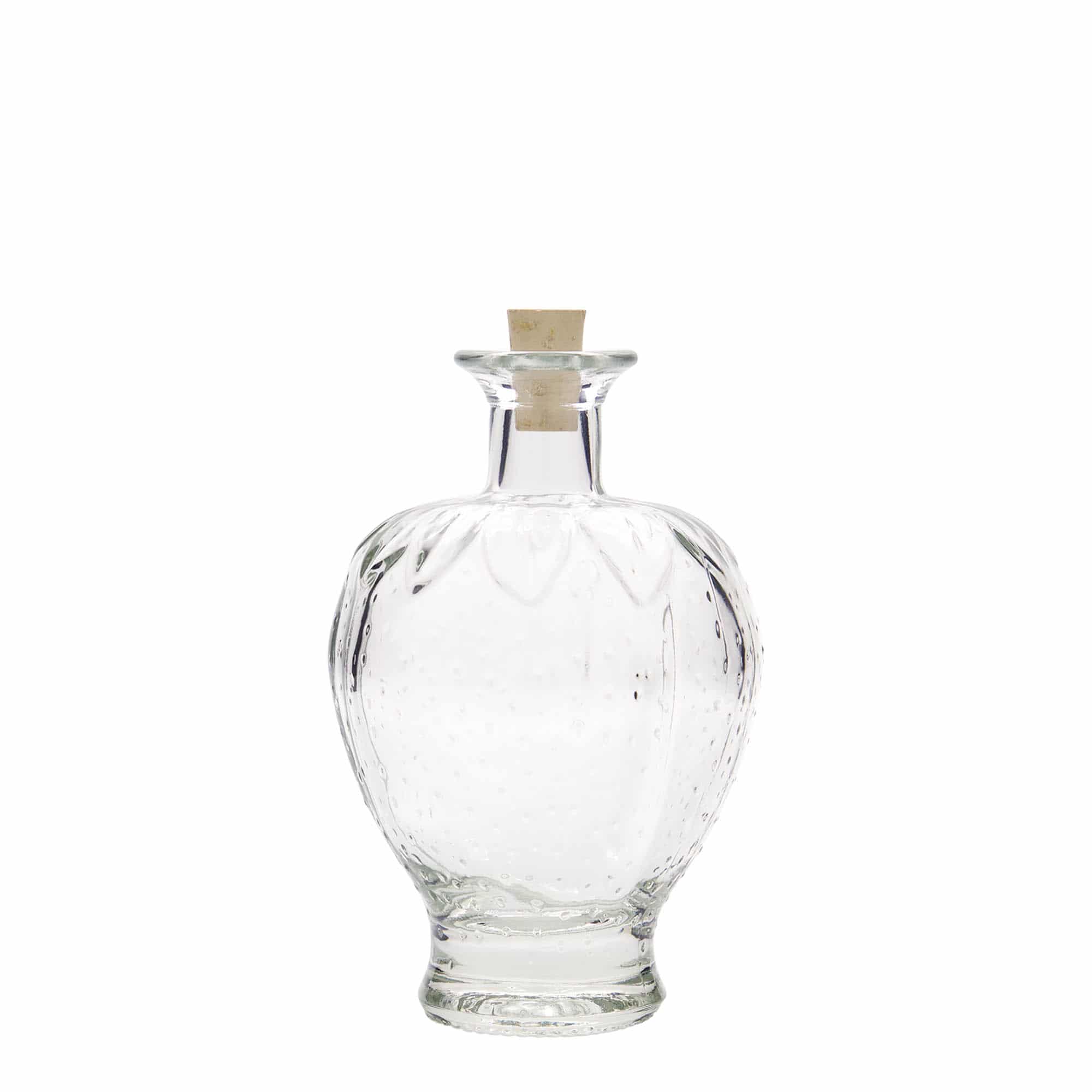 200 ml glasflaske 'Jordbær', åbning: Kork