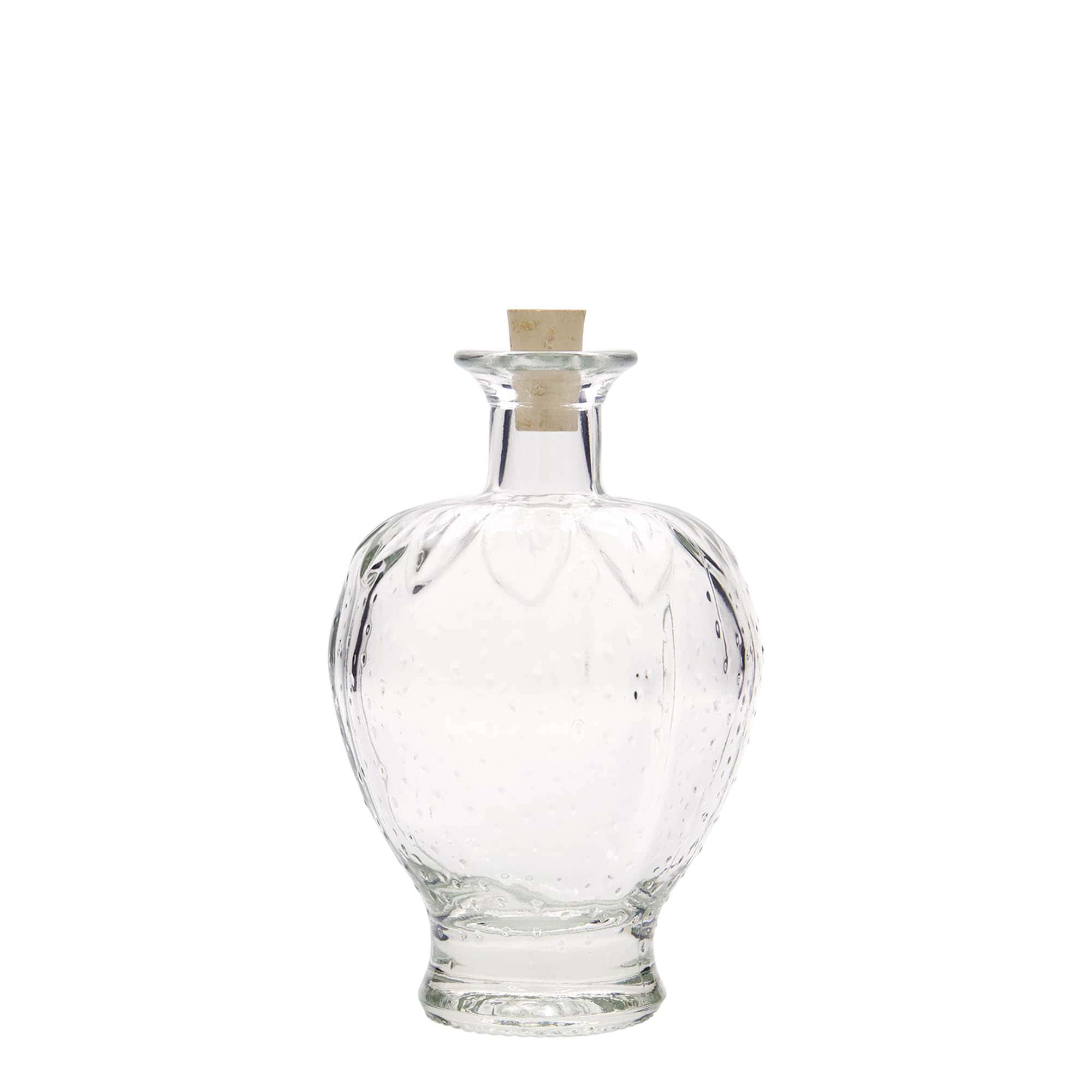200 ml glasflaske 'Jordbær', åbning: Kork