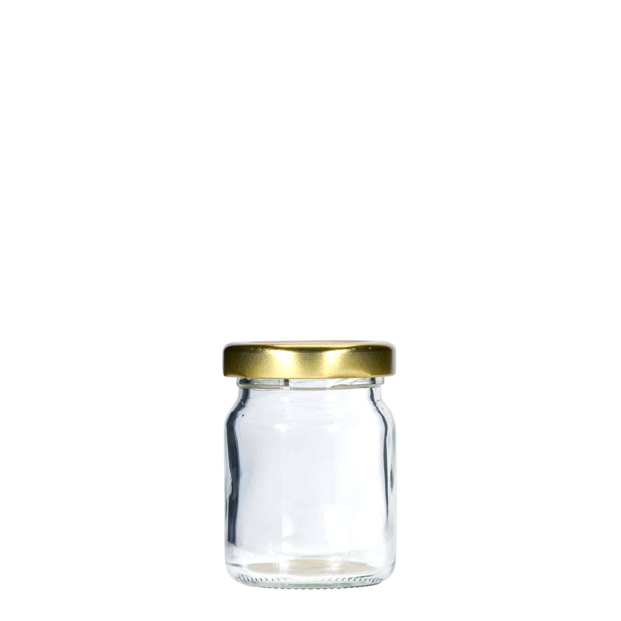 60 ml rundt glas, åbning: Twist-off (TO 43)