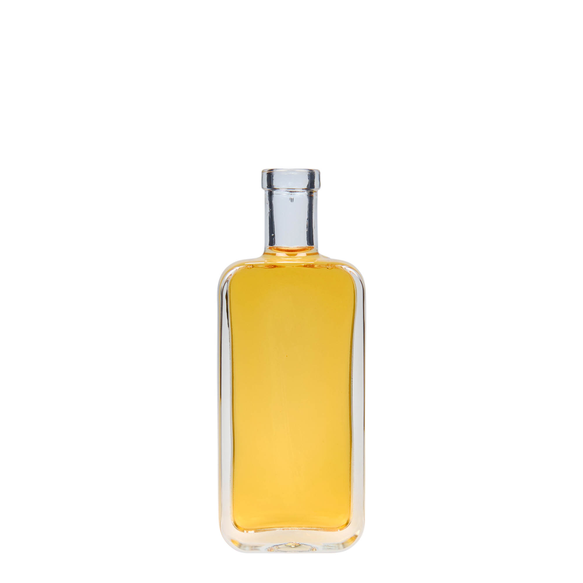 100 ml glasflaske 'Nice', rektangulær, åbning: kork
