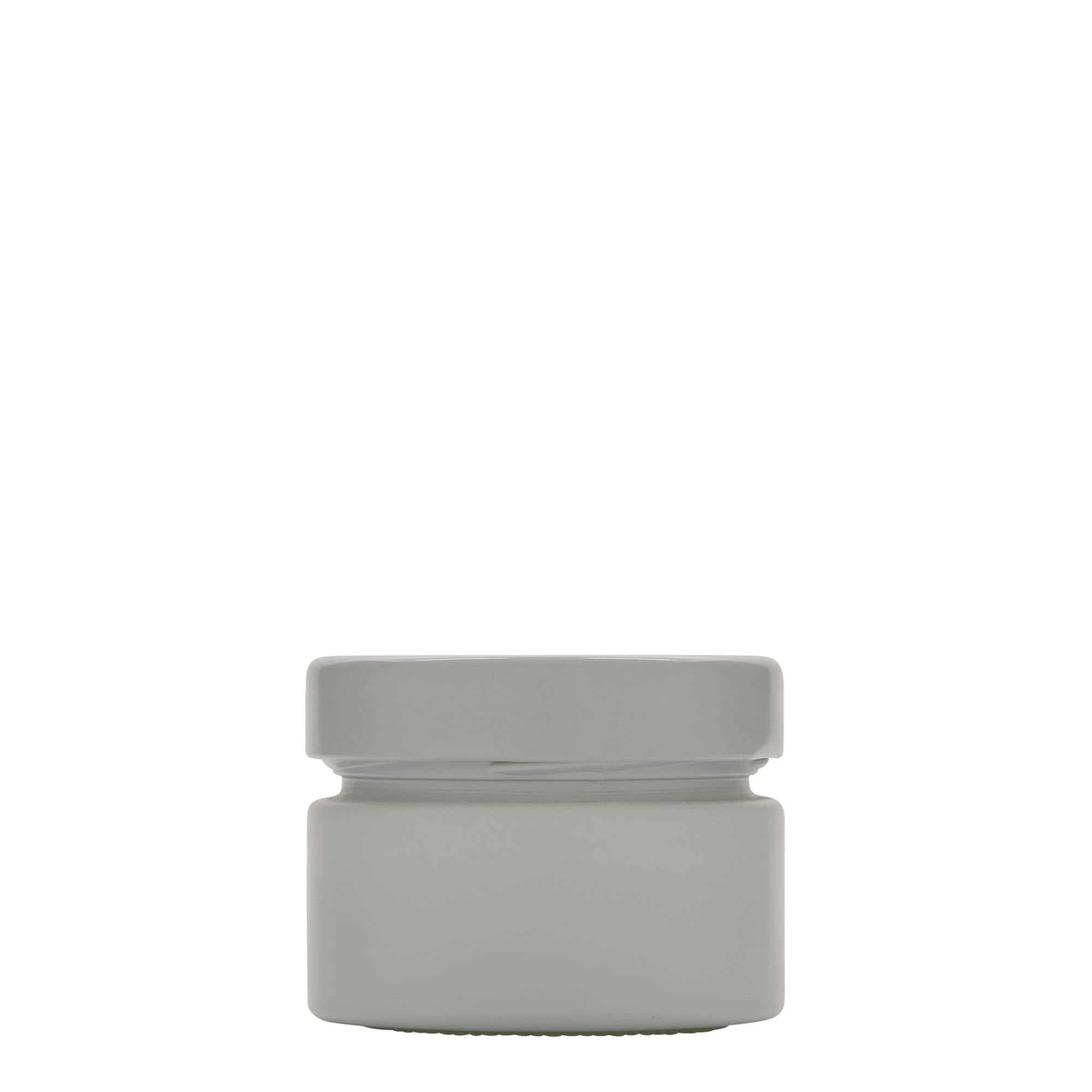 130 ml rundt glas 'Aurora', hvid, åbning: Deep-twist-off (DTO 66)