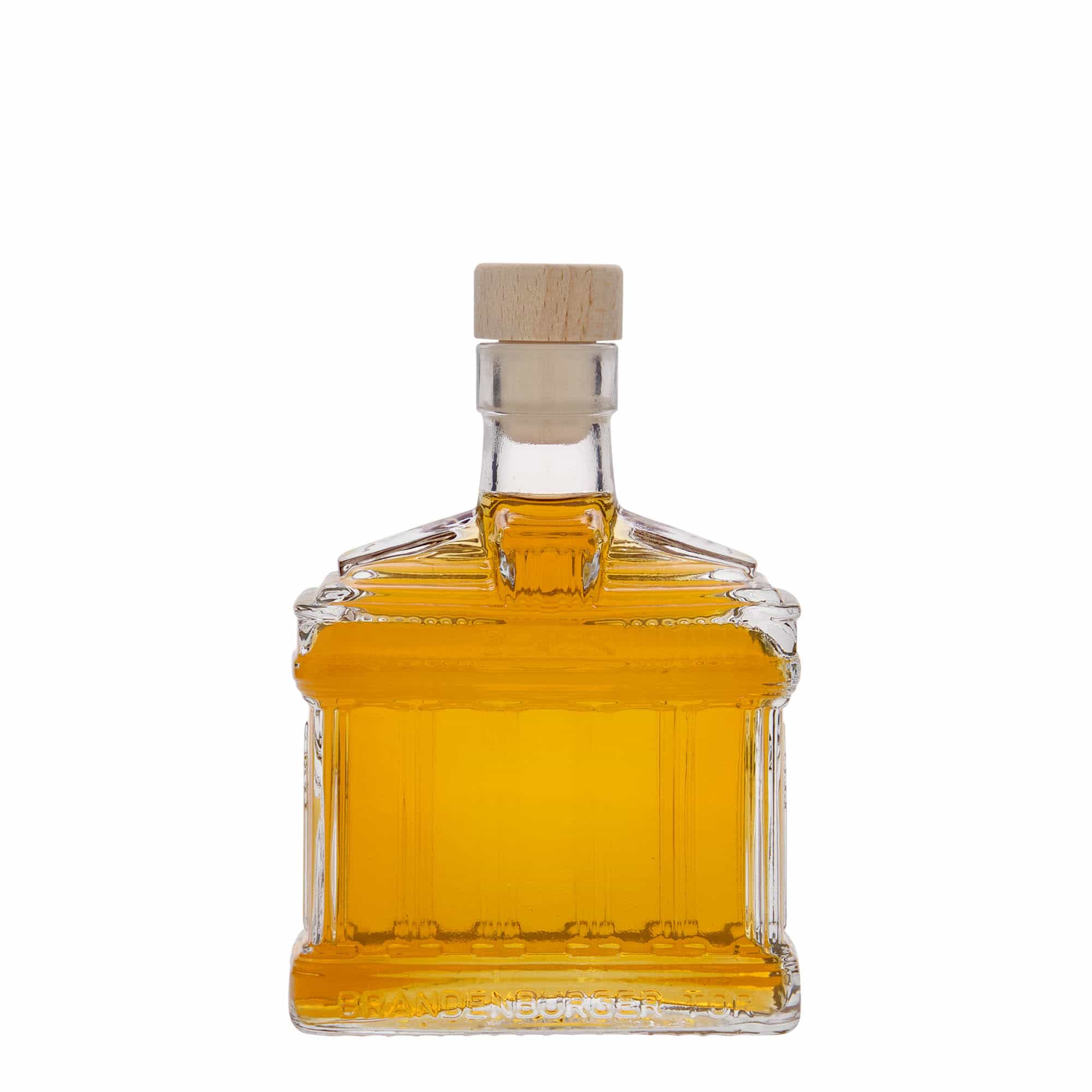 200 ml glasflaske 'Brandenburg-porten', åbning: Kork