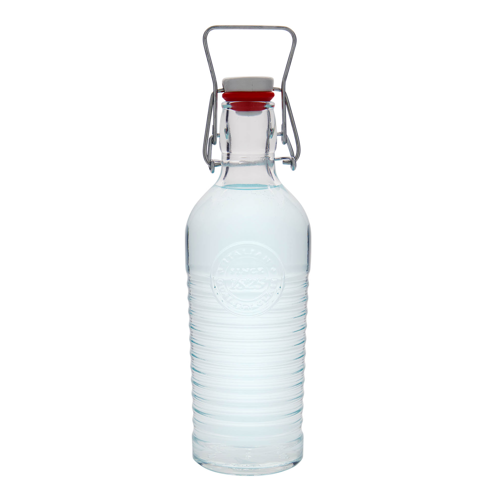 750 ml glasflaske 'Officina 1825', åbning: patentprop 750 ml glasflaske 'Officina 1825', åbning: patentprop