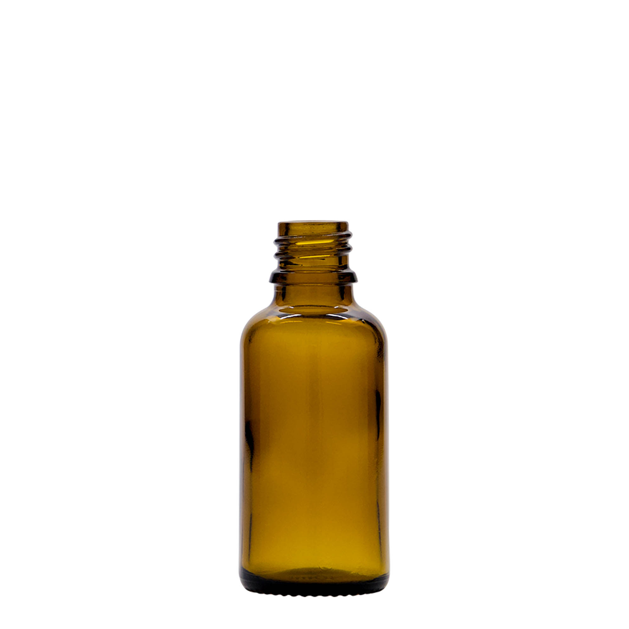 30 ml pipetteflaske medicin, glas, brun, munding: DIN 18