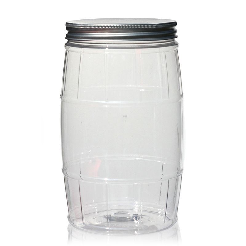 1.500 ml PET-dåse 'Fass', plast, åbning: 100/400