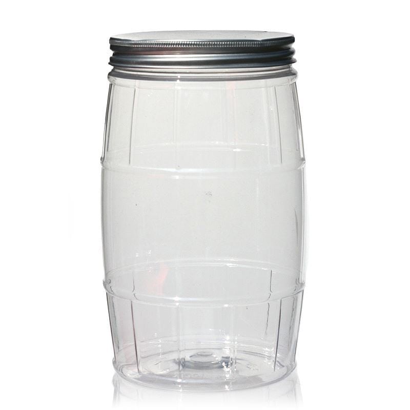 1.500 ml PET-dåse 'Fad', plastik, åbning: 100/400
