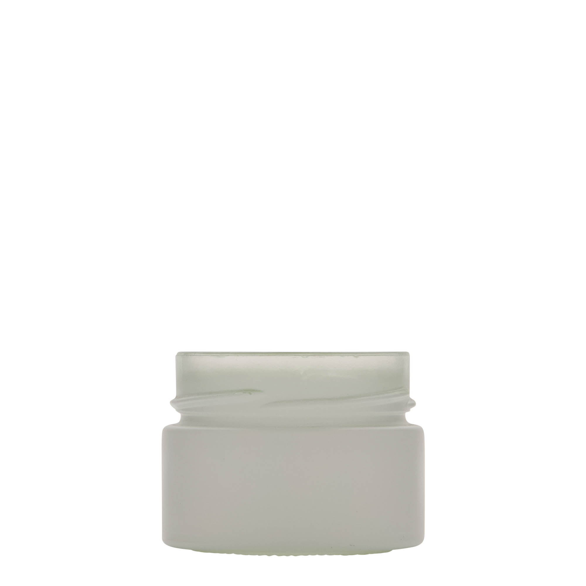 130 ml rundt glas 'Aurora', hvid, åbning: Deep-Twist-Off (DTO 66)