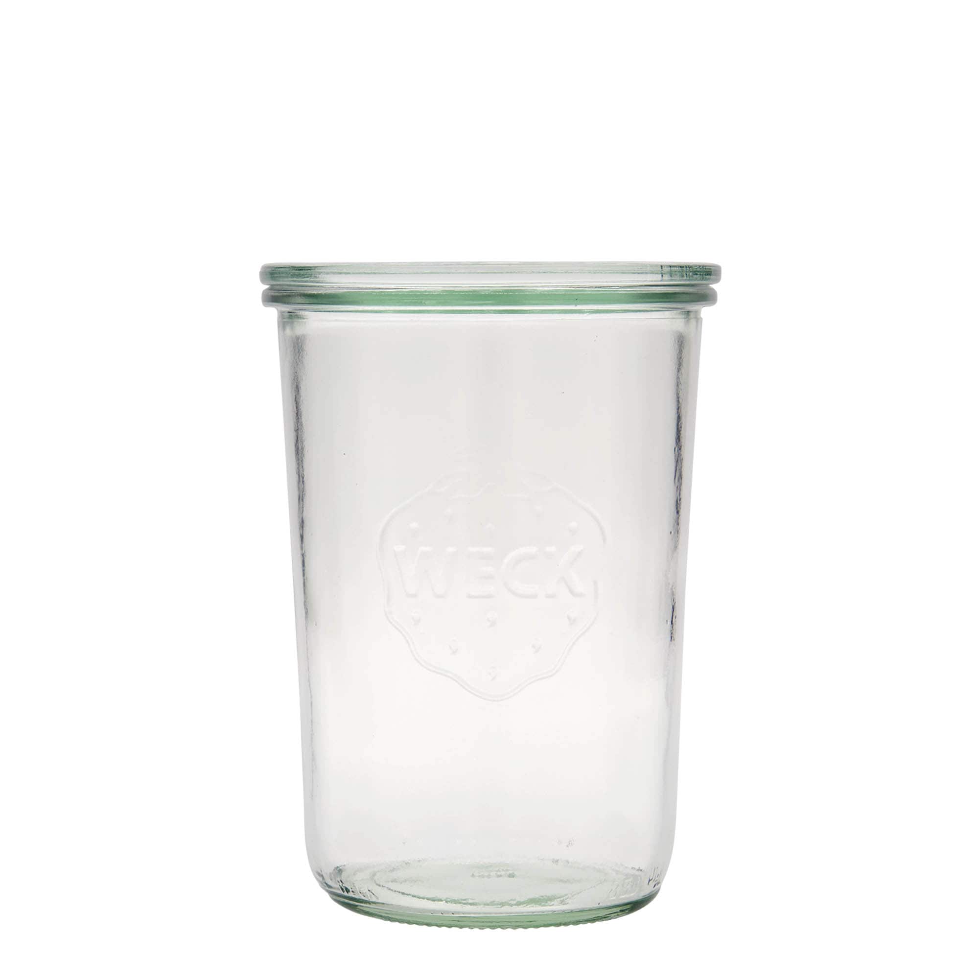 850 ml cylindrisk WECK-sylteglas, åbning: Rund kant 850 ml cylindrisk WECK-sylteglas, åbning: Rund kant