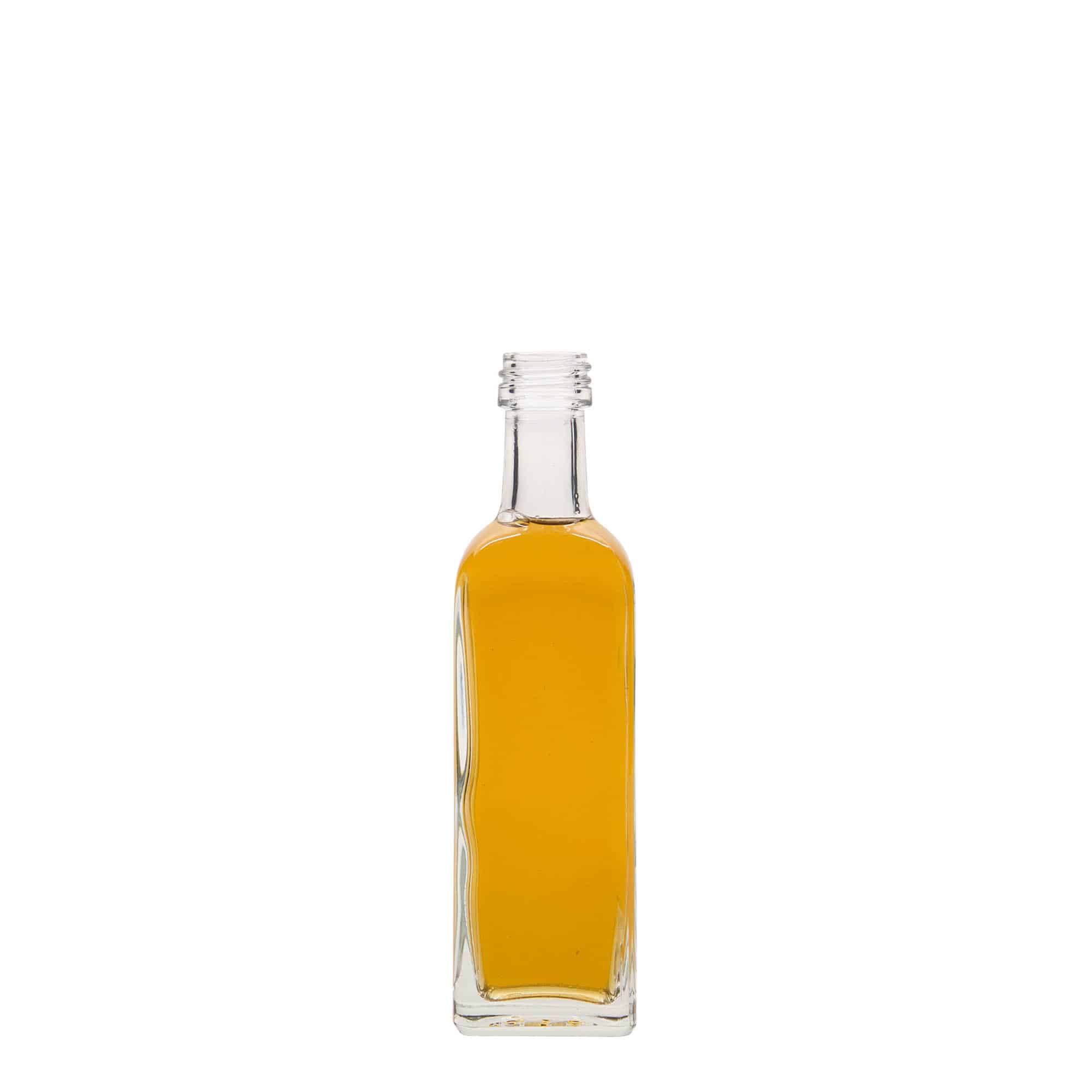60 ml glasflaske 'Marasca', kvadratisk, åbning: PP 18