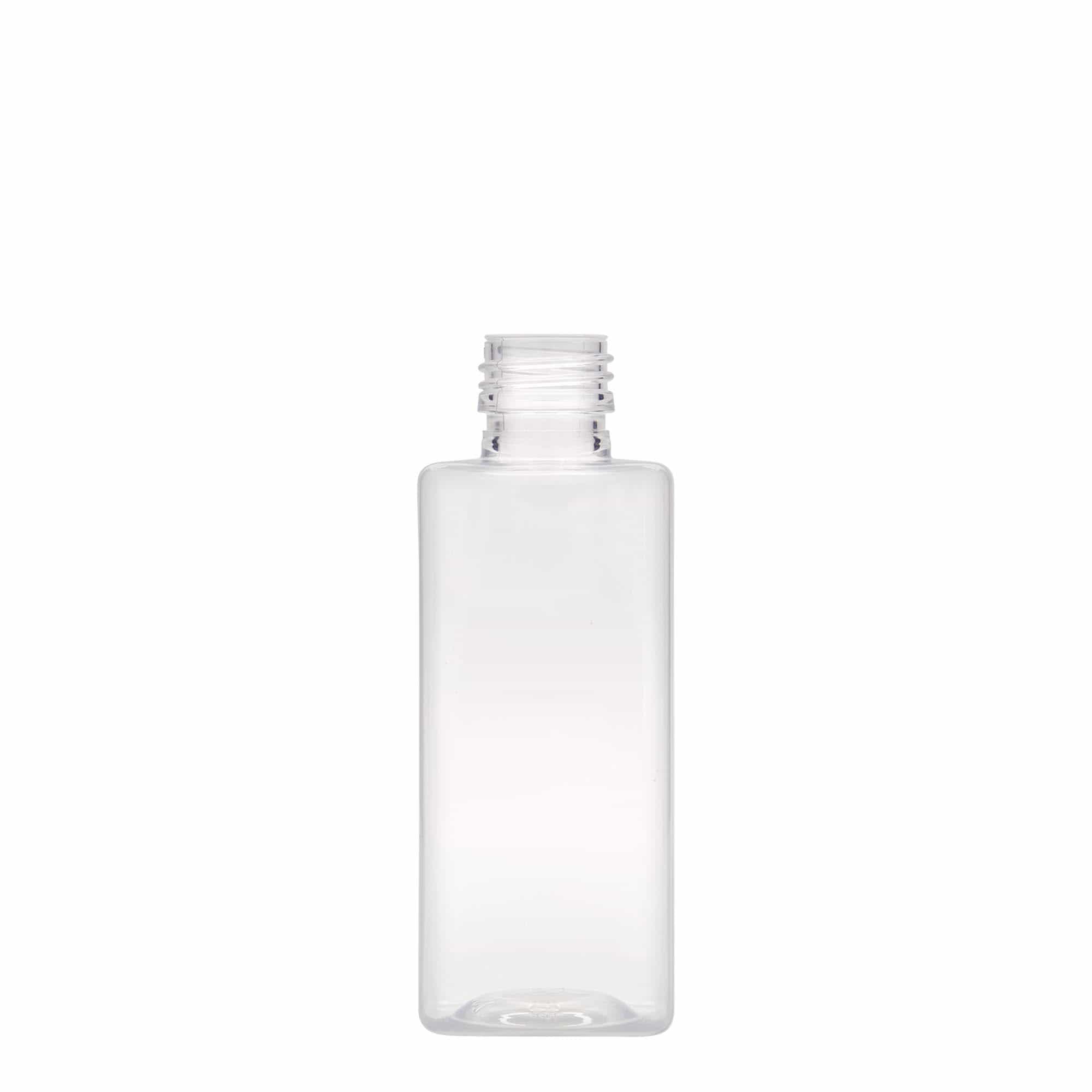 250 ml PET-flaske 'Karl', kvadratisk, plast, åbning: PP 28