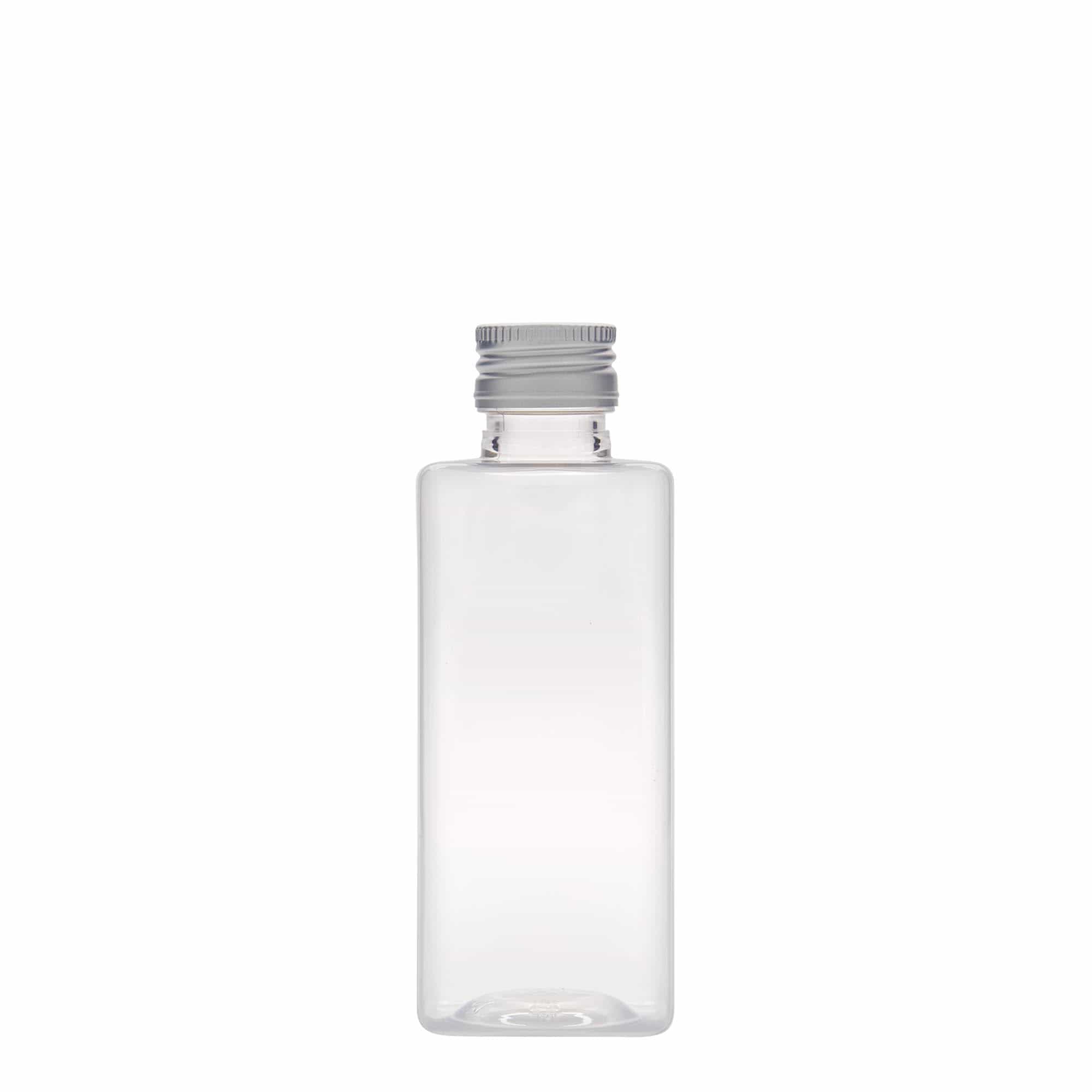 250 ml PET-flaske »Karl«, firkantet, plastik, åbning: PP 28