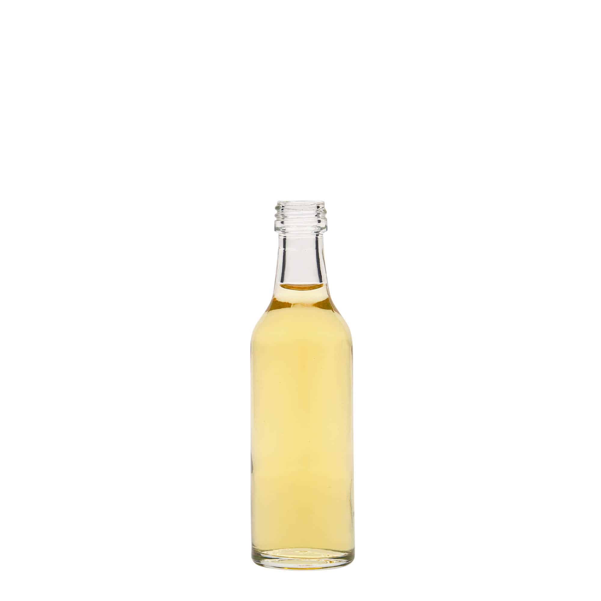 50 ml glasflaske med lige hals, åbning: PP 18