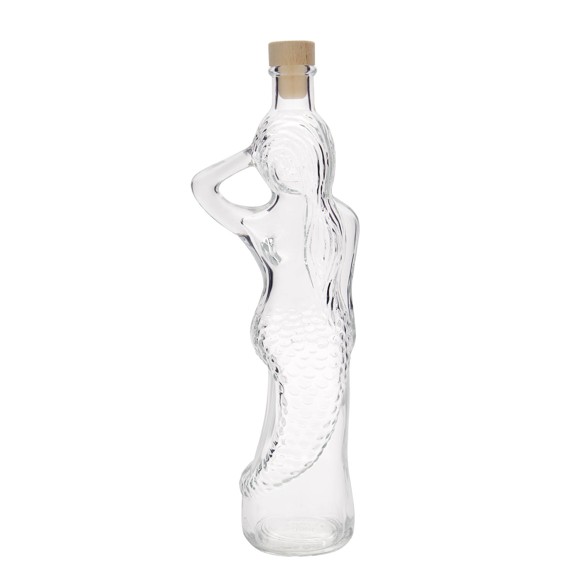500 ml glasflaske 'Havfrue', åbning: kork 500 ml glasflaske 'Havfrue', åbning: kork