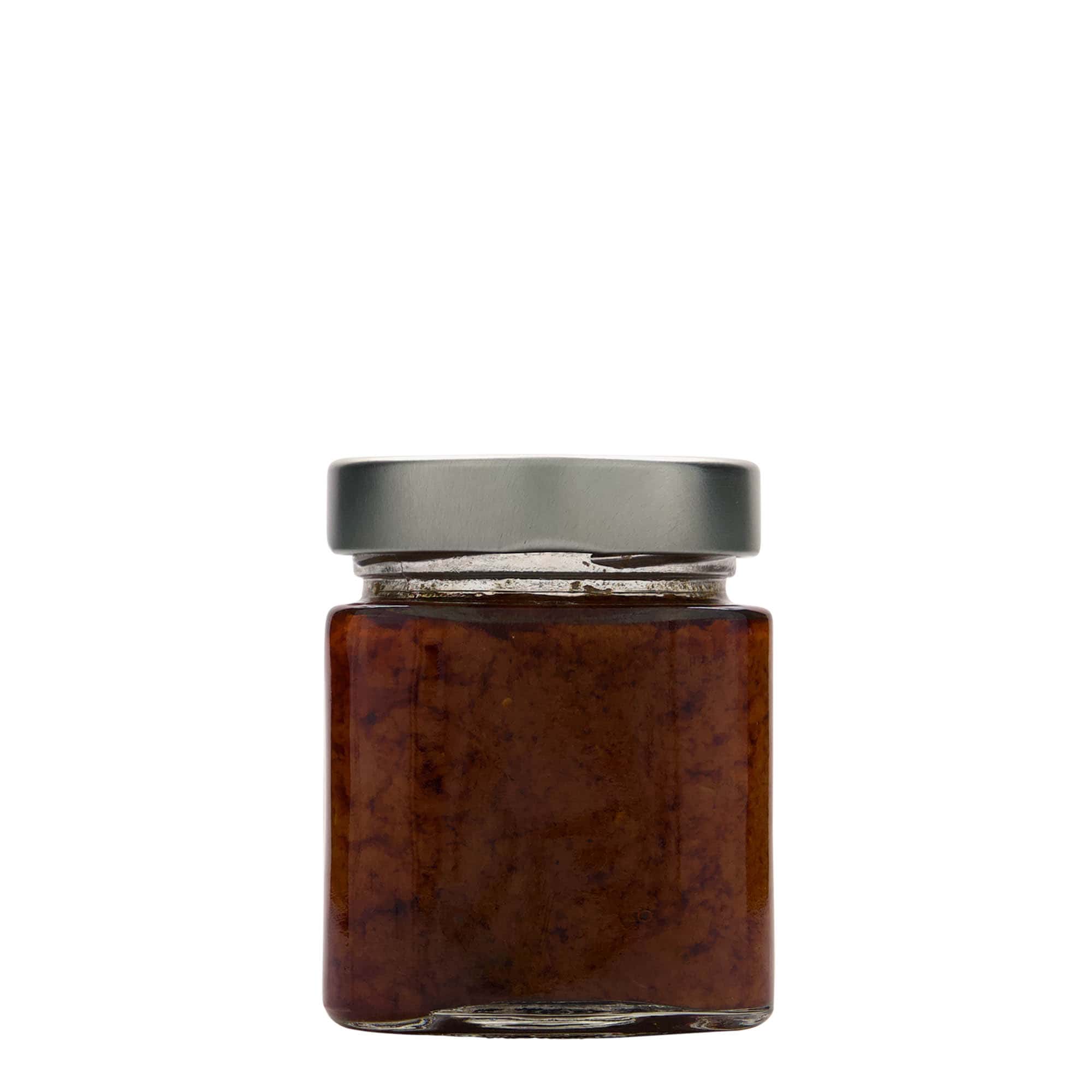212 ml firkantet glas 'Ikarus', åbning: Deep-Twist-Off (DTO 63)
