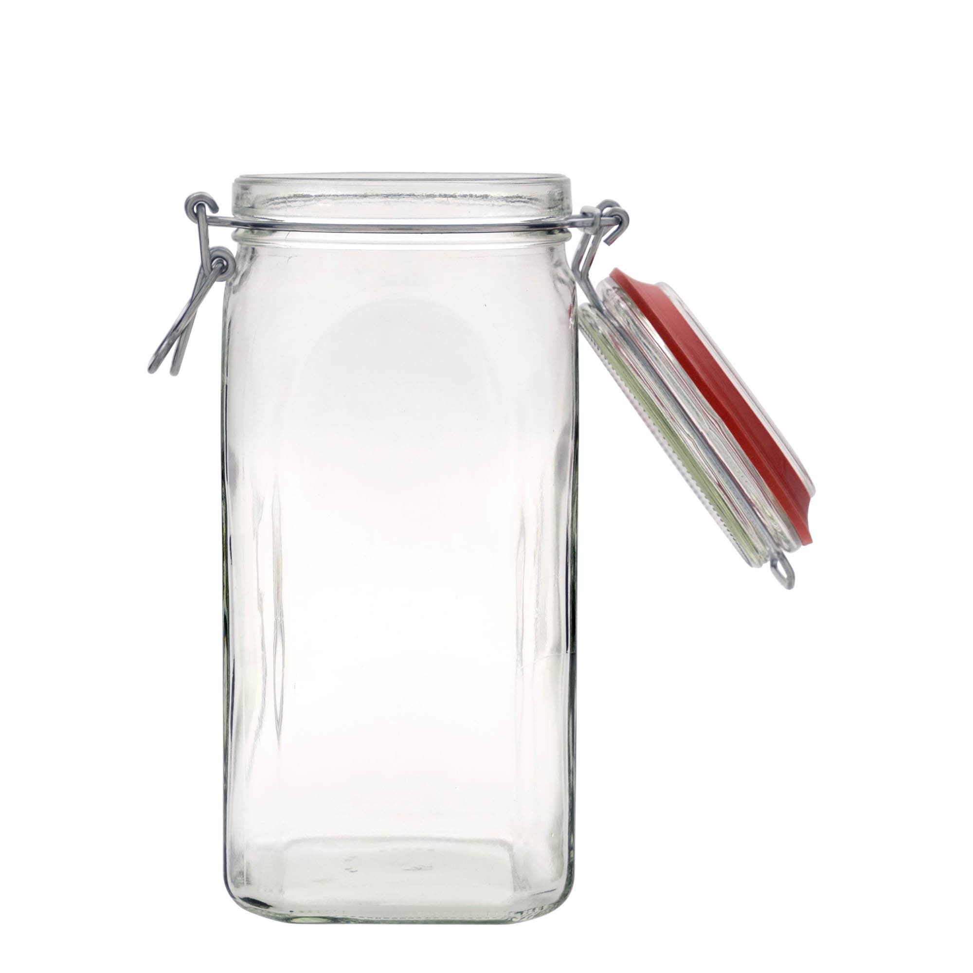 1.540 ml patentglas, firkantet, åbning: patentlukning