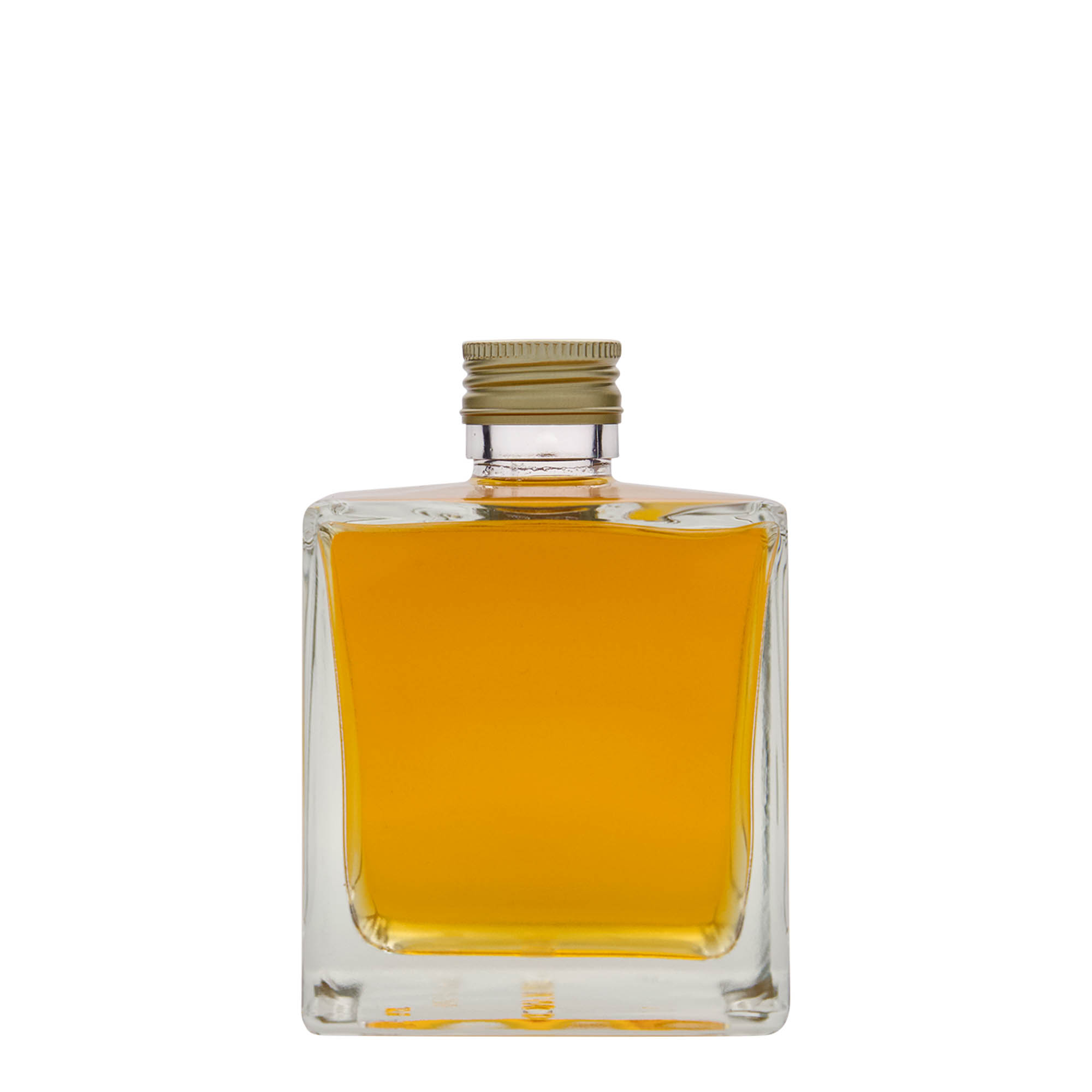 500 ml glasflaske 'Cube', kvadratisk, åbning: PP 31,5