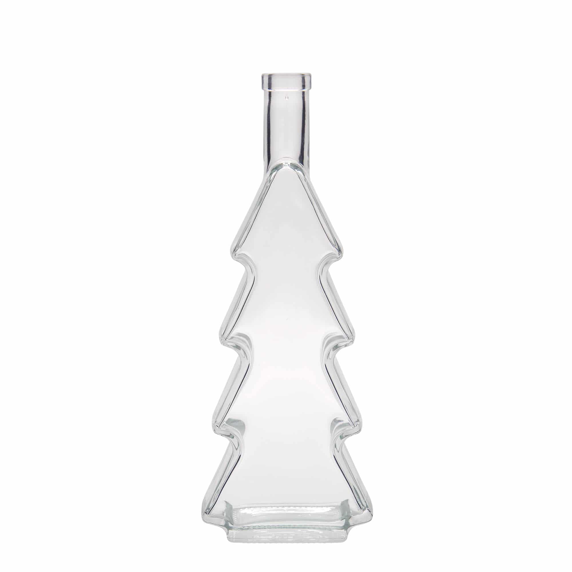500 ml glasflaske 'Juletræ', åbning: Kork