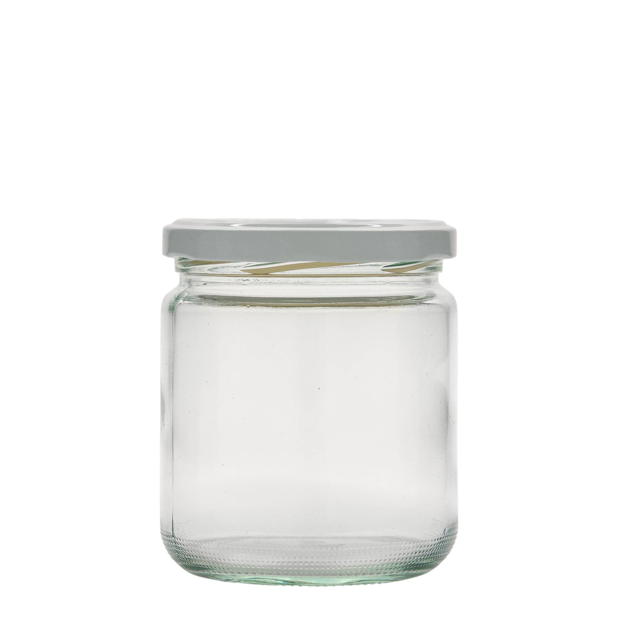 440 ml rundt glas, åbning: twist-off (TO 82)
