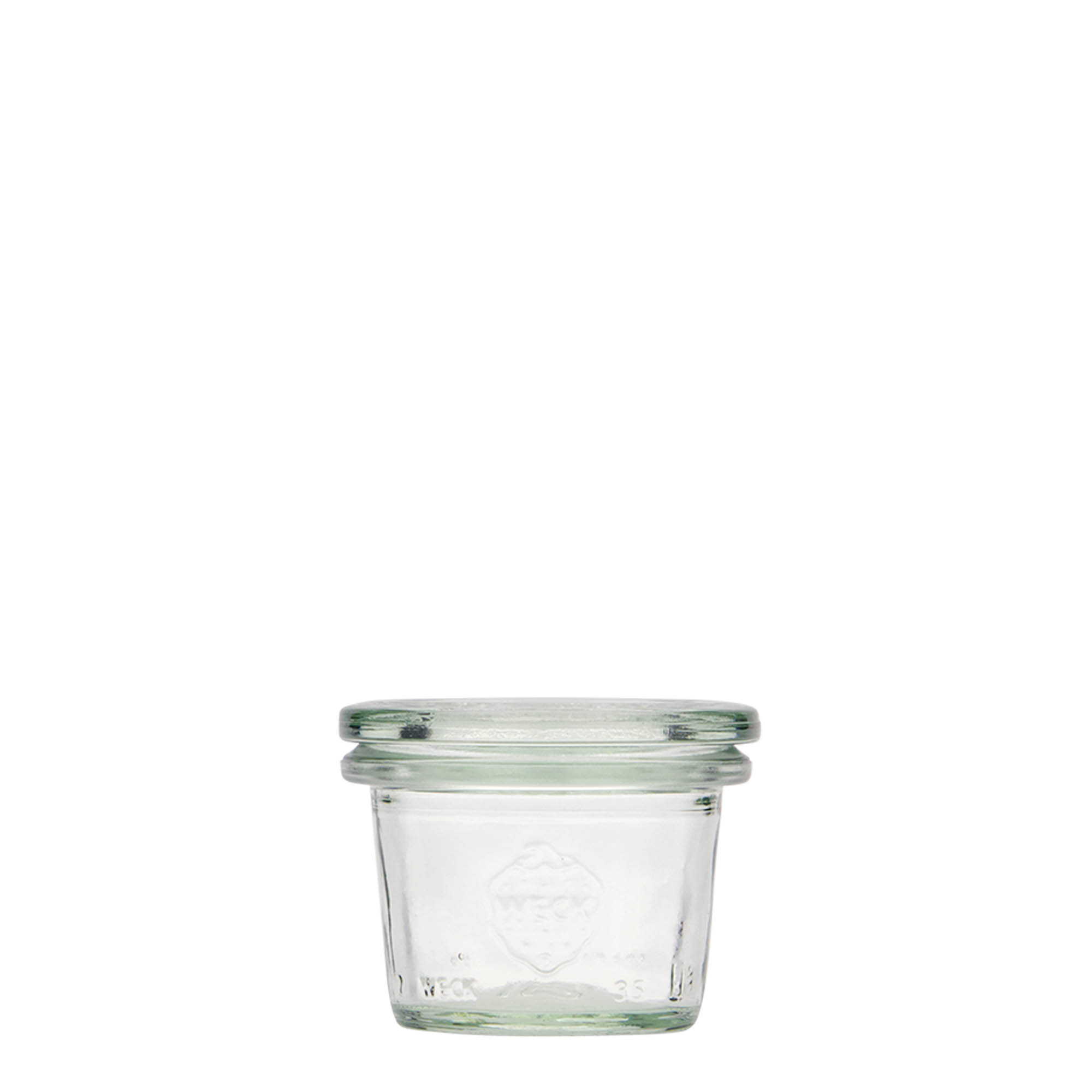 35 ml WECK-sturzglas, åbning: rund kant 35 ml WECK-sturzglas, åbning: rund kant