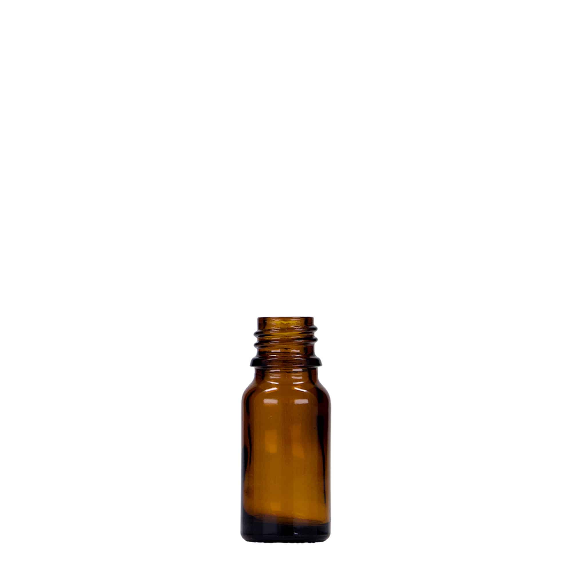 10 ml medicinflaske, glas, brun, åbning: DIN 18