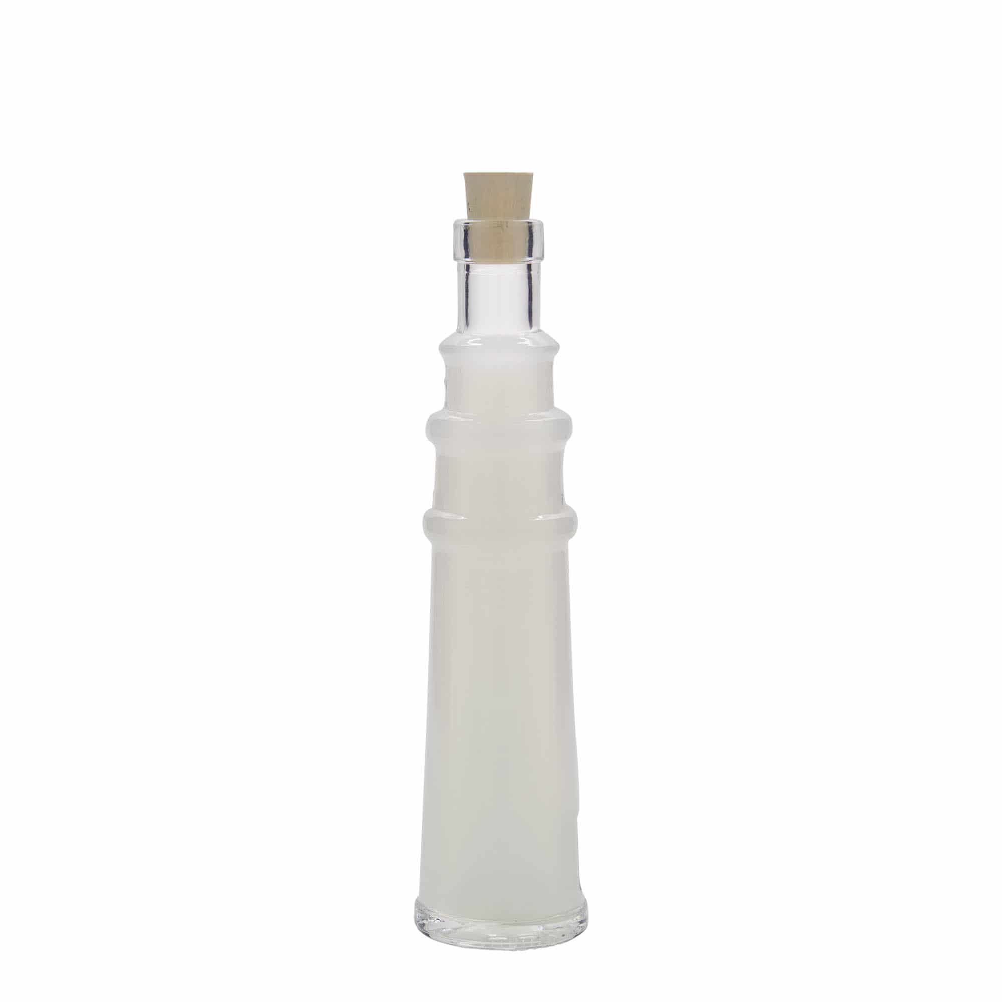 100 ml glasflaske 'Fyrtårn', åbning: Kork