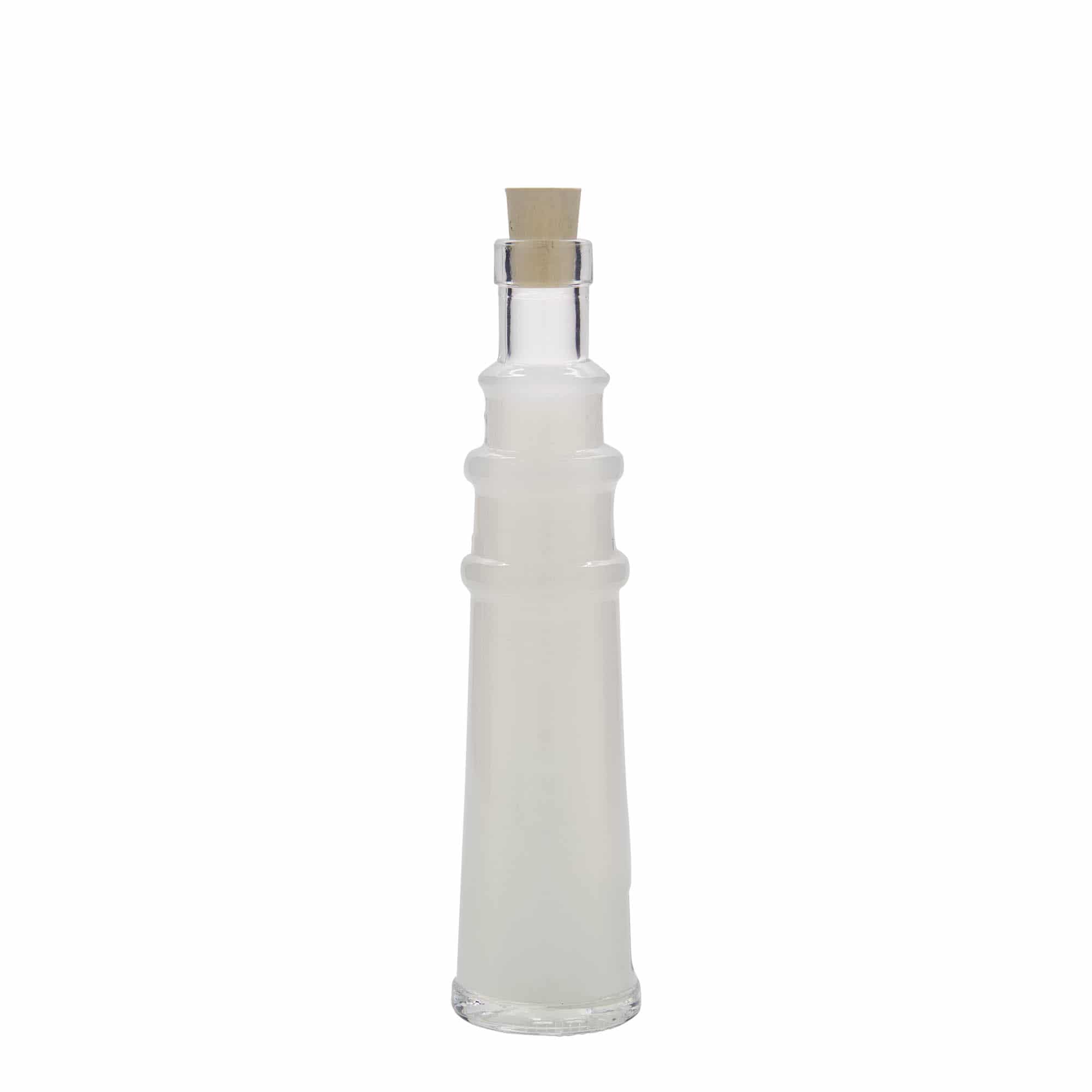 100 ml glasflaske »Leuchtturm«, åbning: kork