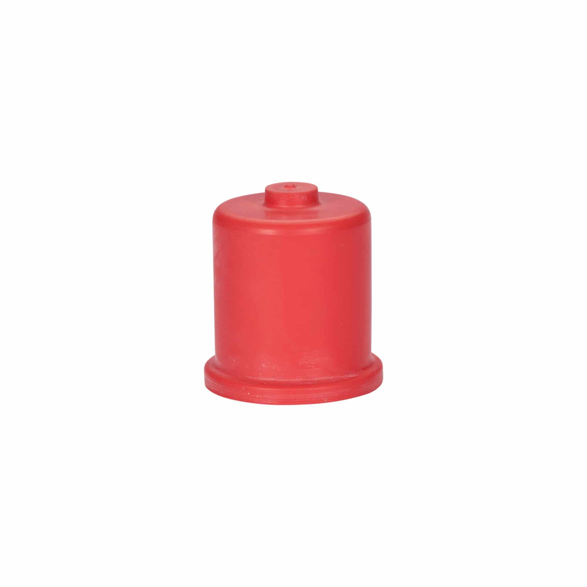Mosthætte type 4, gummi, rød