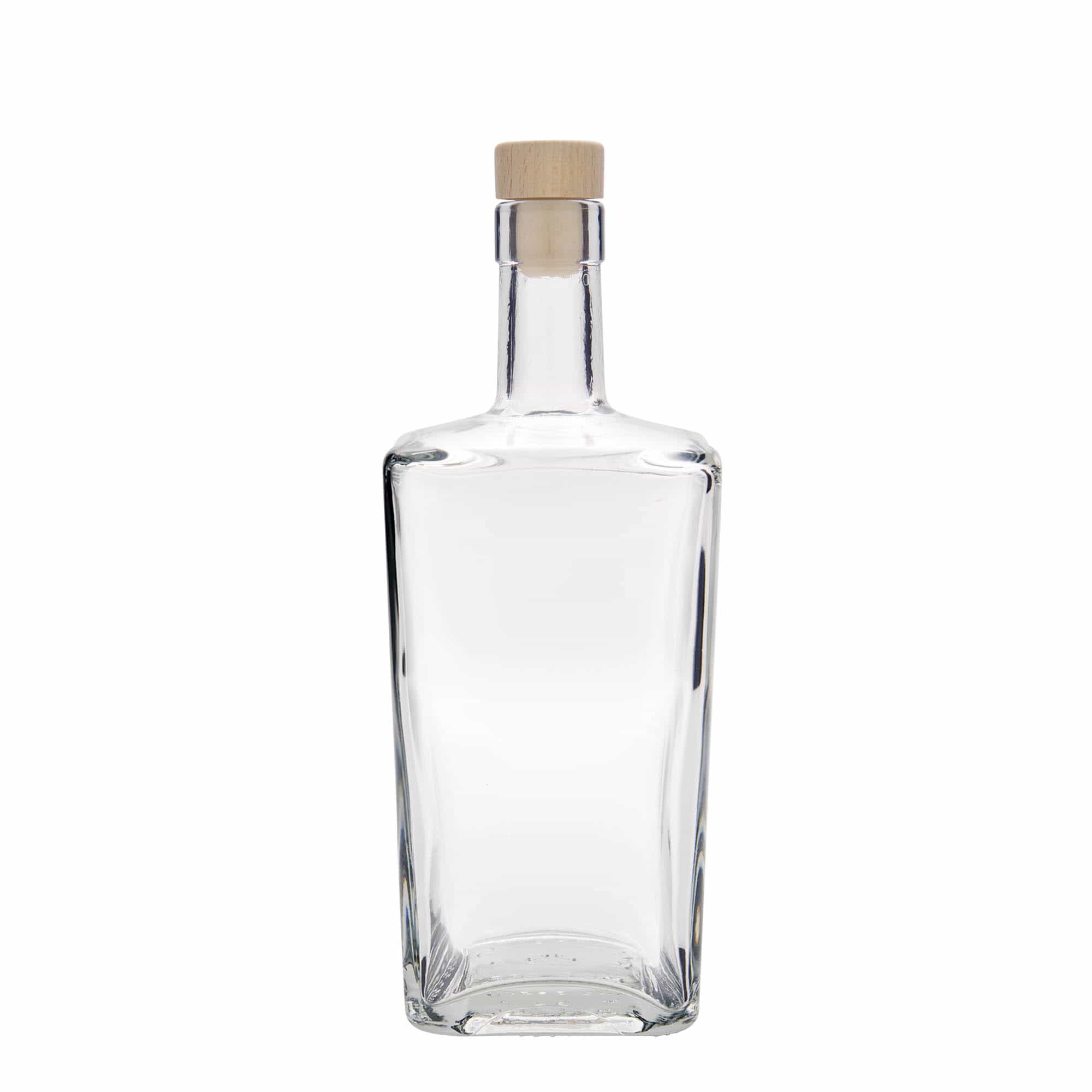 700 ml glasflaske 'Noel', firkantet, åbning: kork