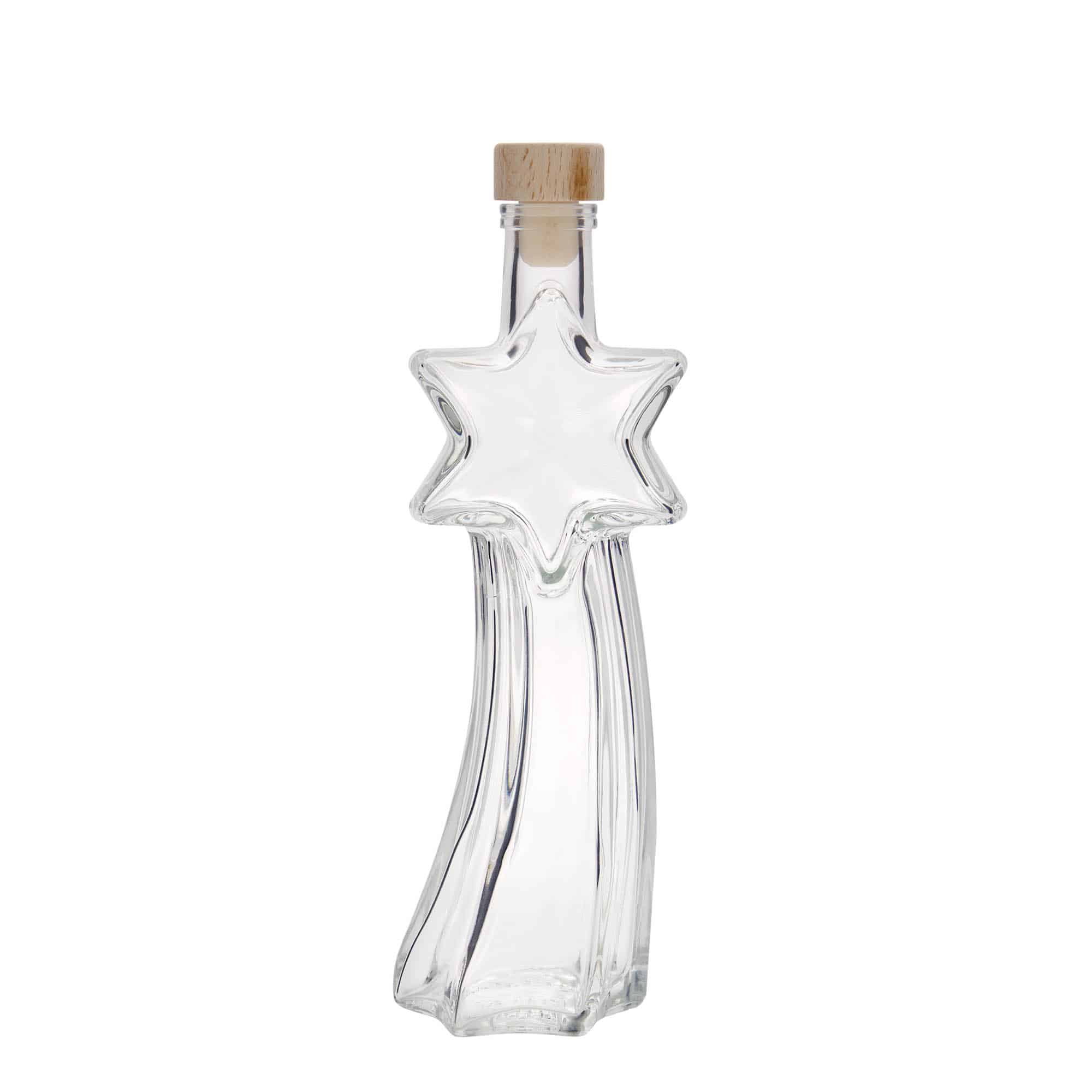 200 ml glasflaske 'Stjerneskud', åbning: Kork