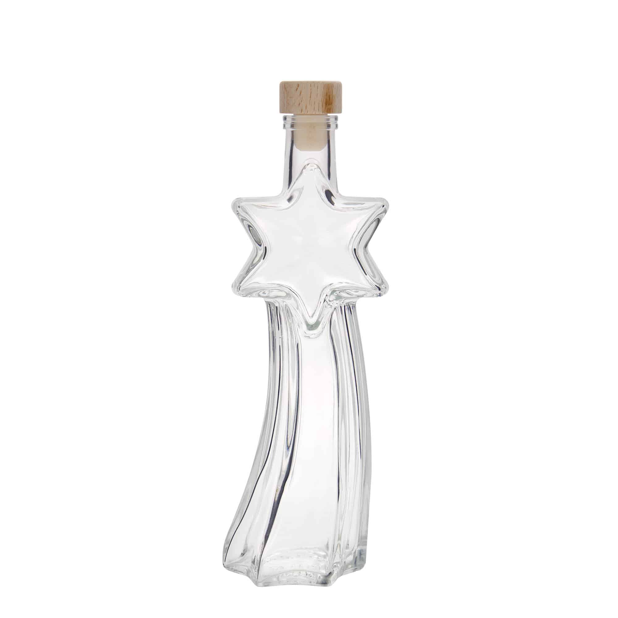 200 ml glasflaske »Stjerneskud«, åbning: kork