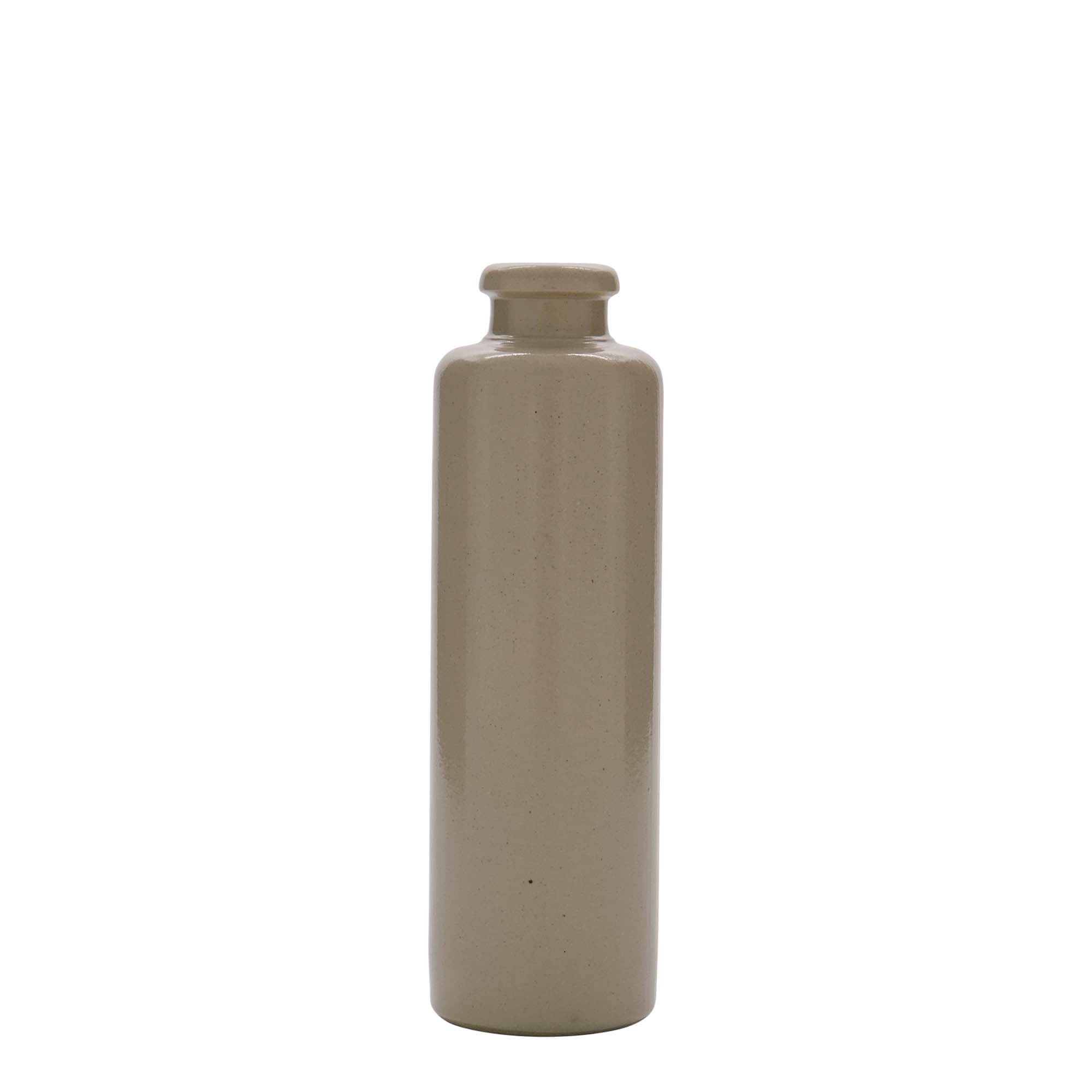 200 ml tonkrukke, stentøj, beige, åbning: kork