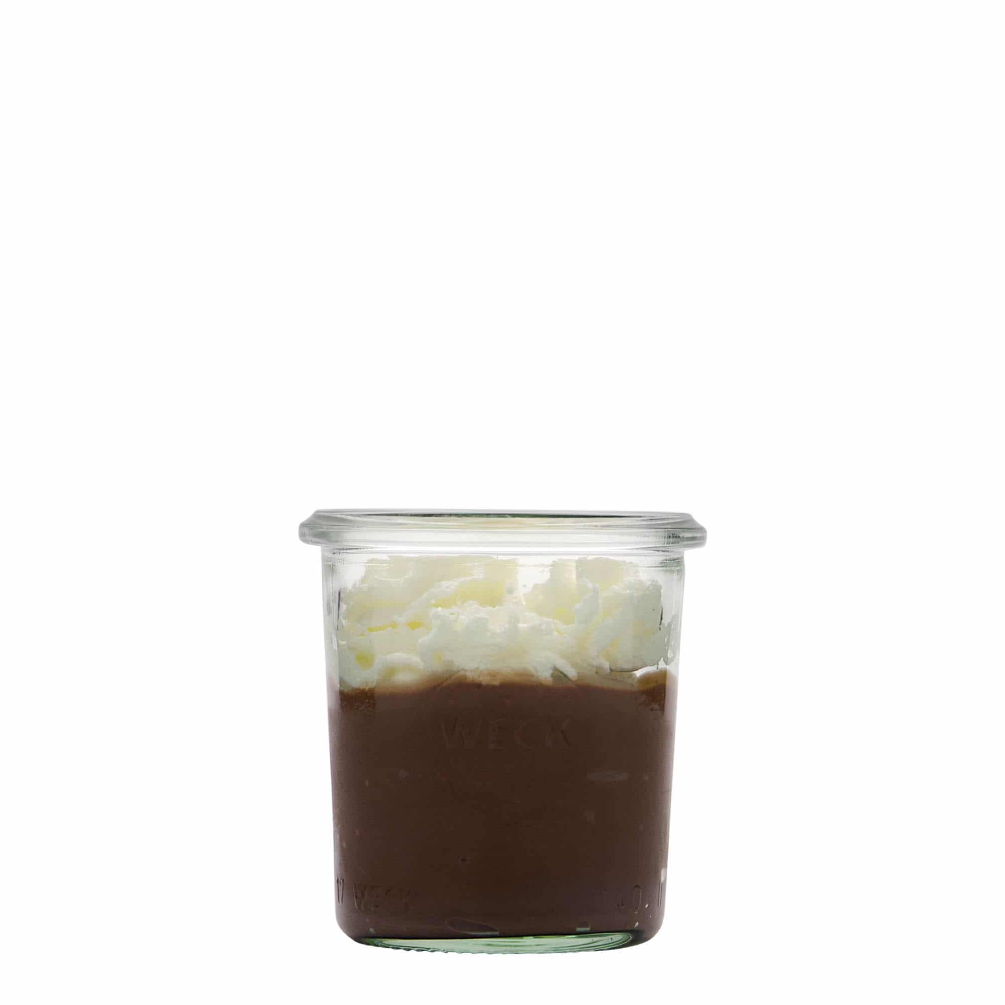 140 ml cylindrisk WECK-sylteglas, åbning: Rund kant