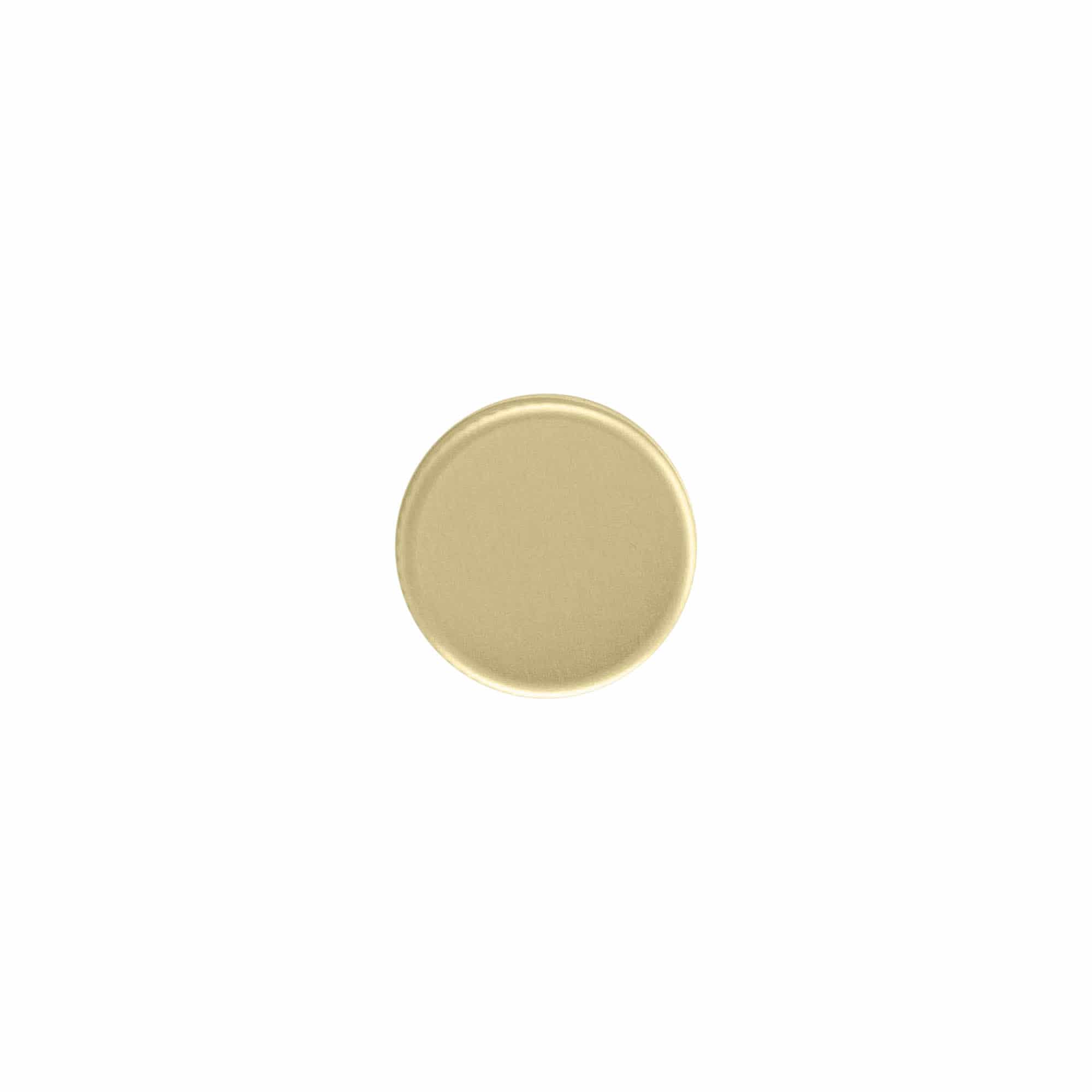 Skruelåg, metal, guld, til åbning: PP 22 Skruelåg, metal, guld, til åbning: PP 22
