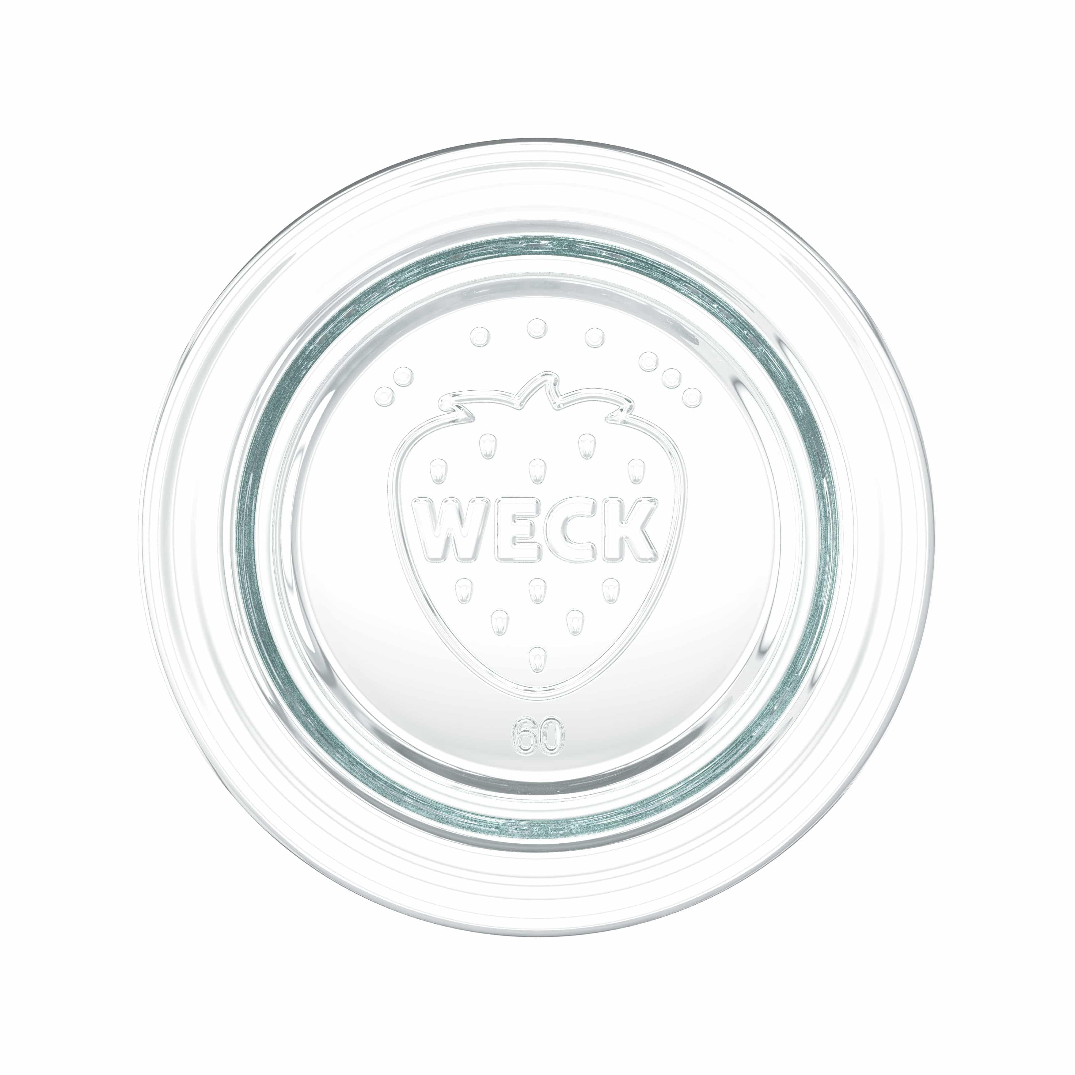 6x 600 ml WECK-cylinderglas med glaslåg RR 60