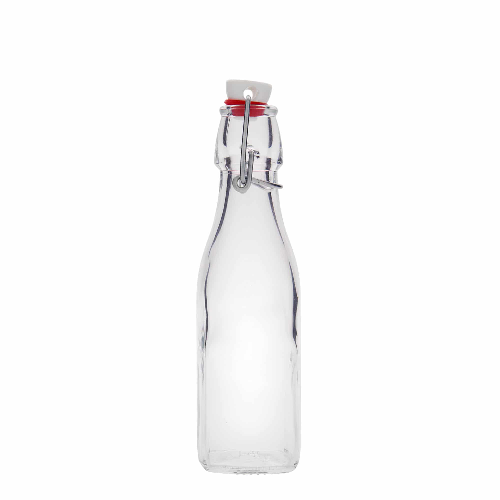 250 ml glasflaske »Swing, firkantet, åbning: patentlukning